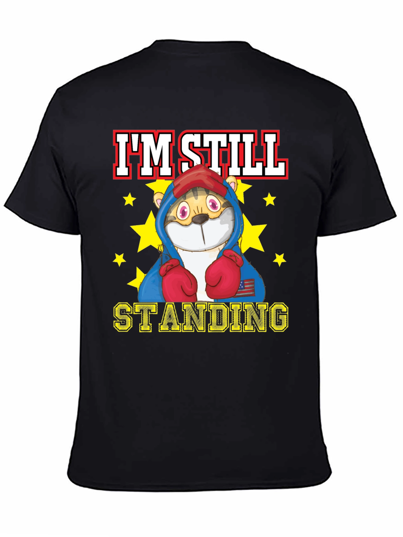 Black I'm Still Standing Graphic T-Shirt view 4