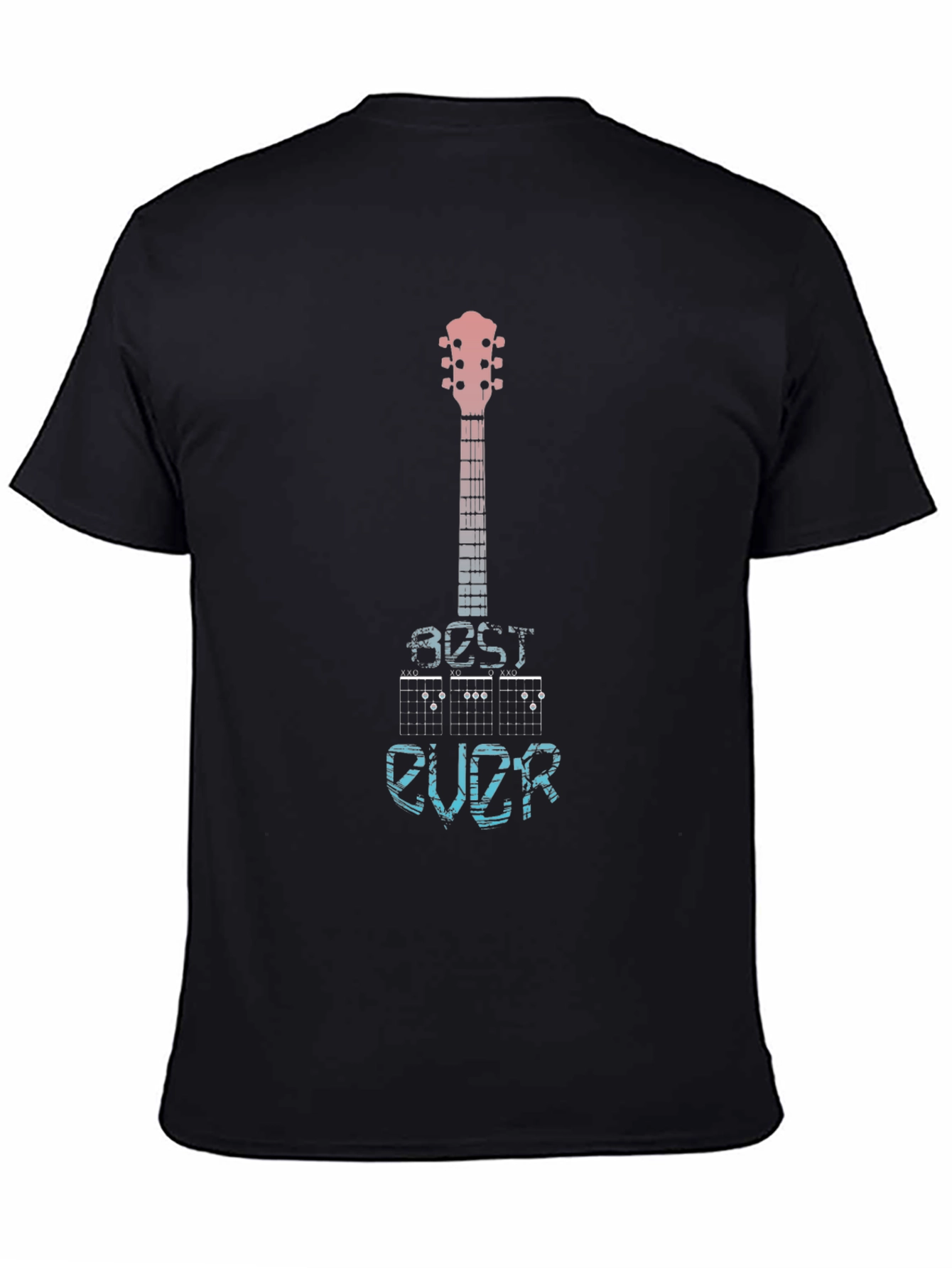 Black Best Ever Guitar T-Shirt - Music Lover Tee view 4