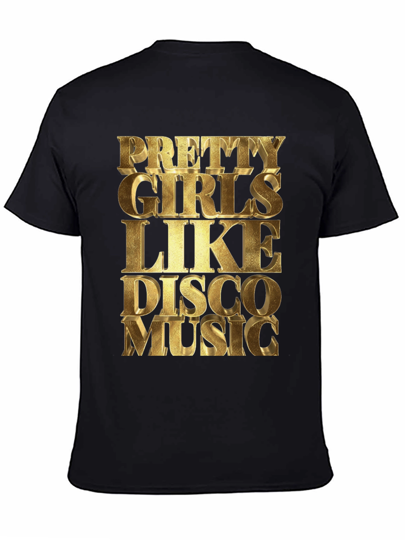 Black Pretty Girls Like Disco Music Graphic Tee view 4