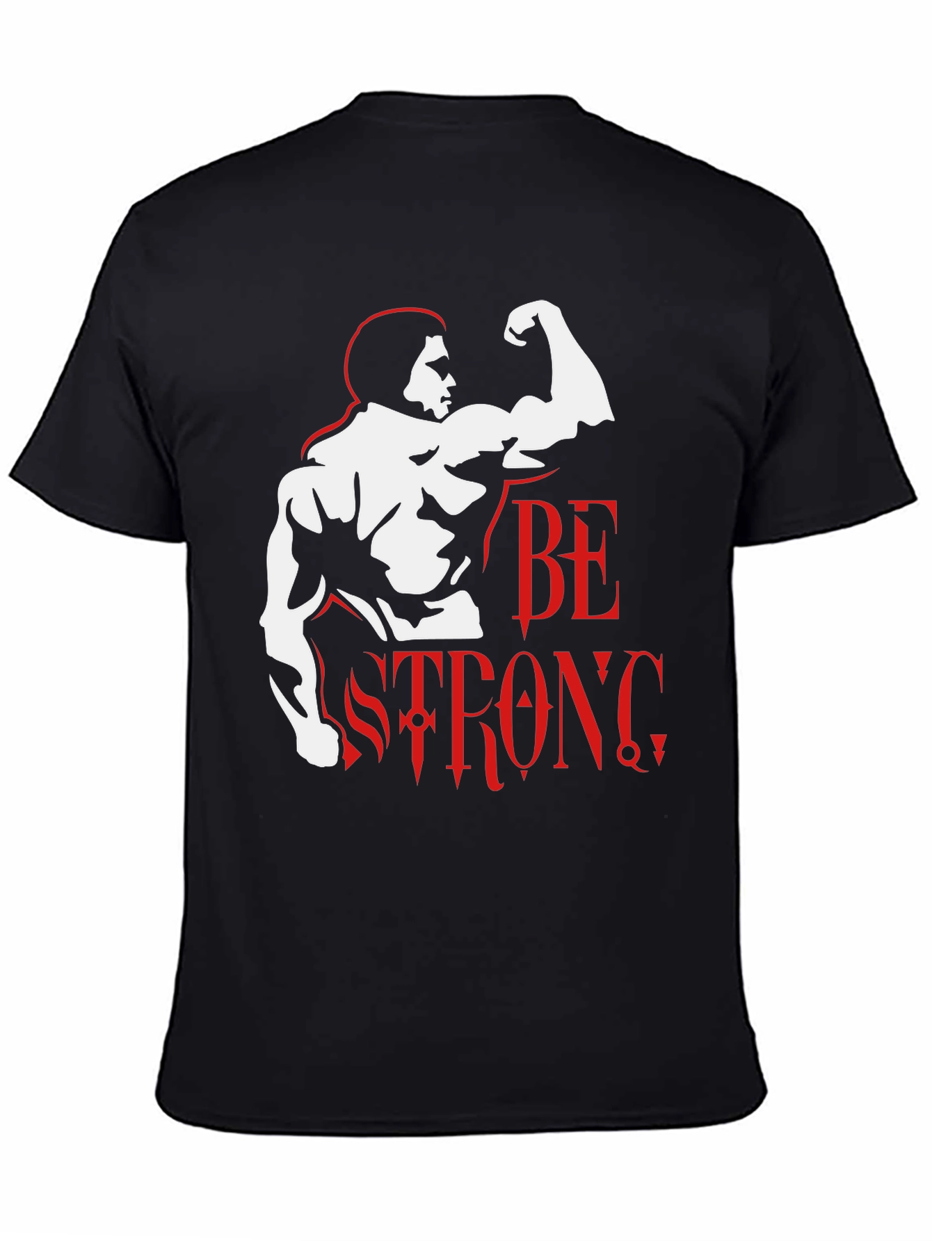 Black Be Strong Graphic T-Shirt - Black view 4