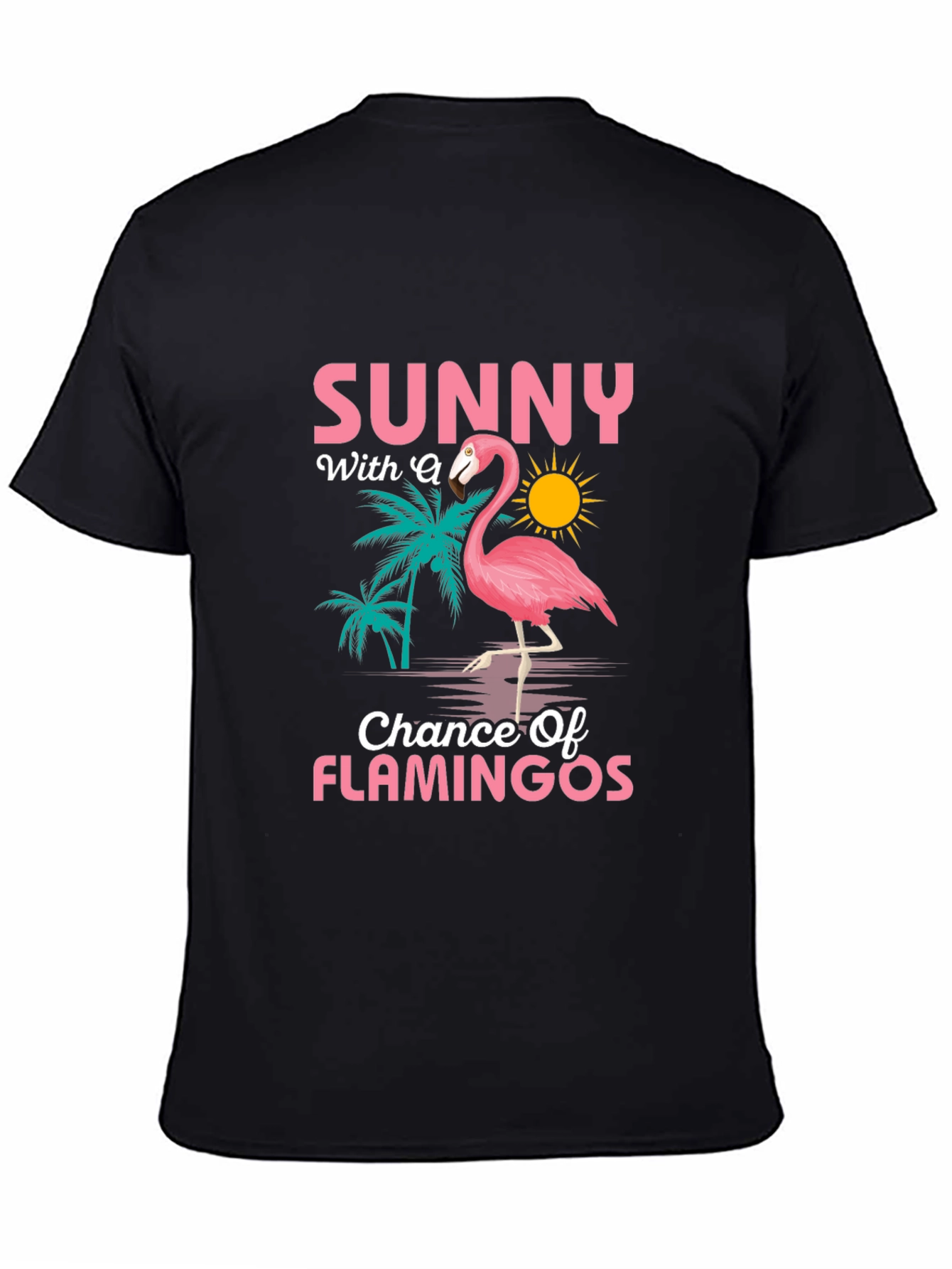 Sunny Flamingo Graphic T-Shirt - 4