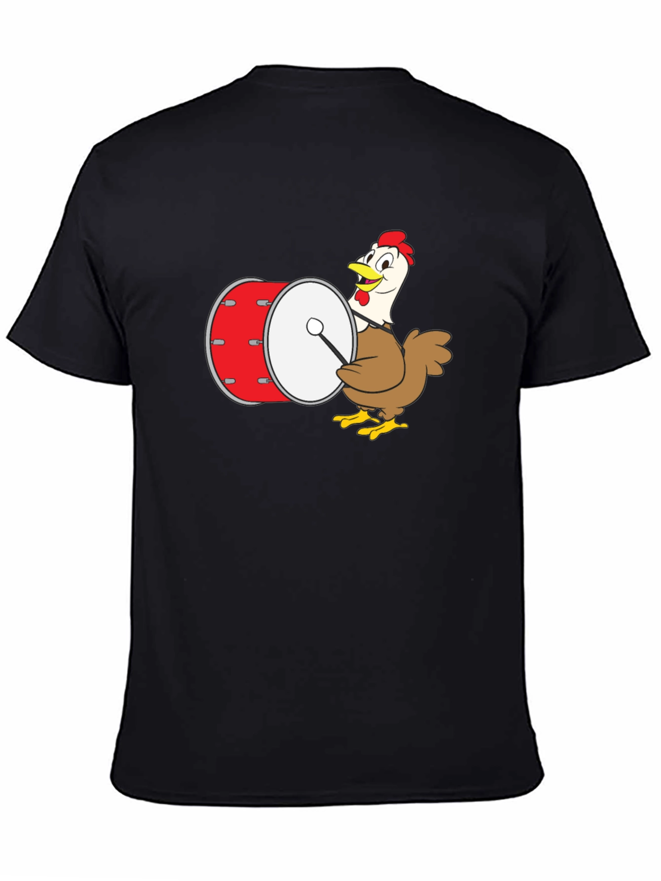 Black Chicken Drummer Graphic Tee view 4