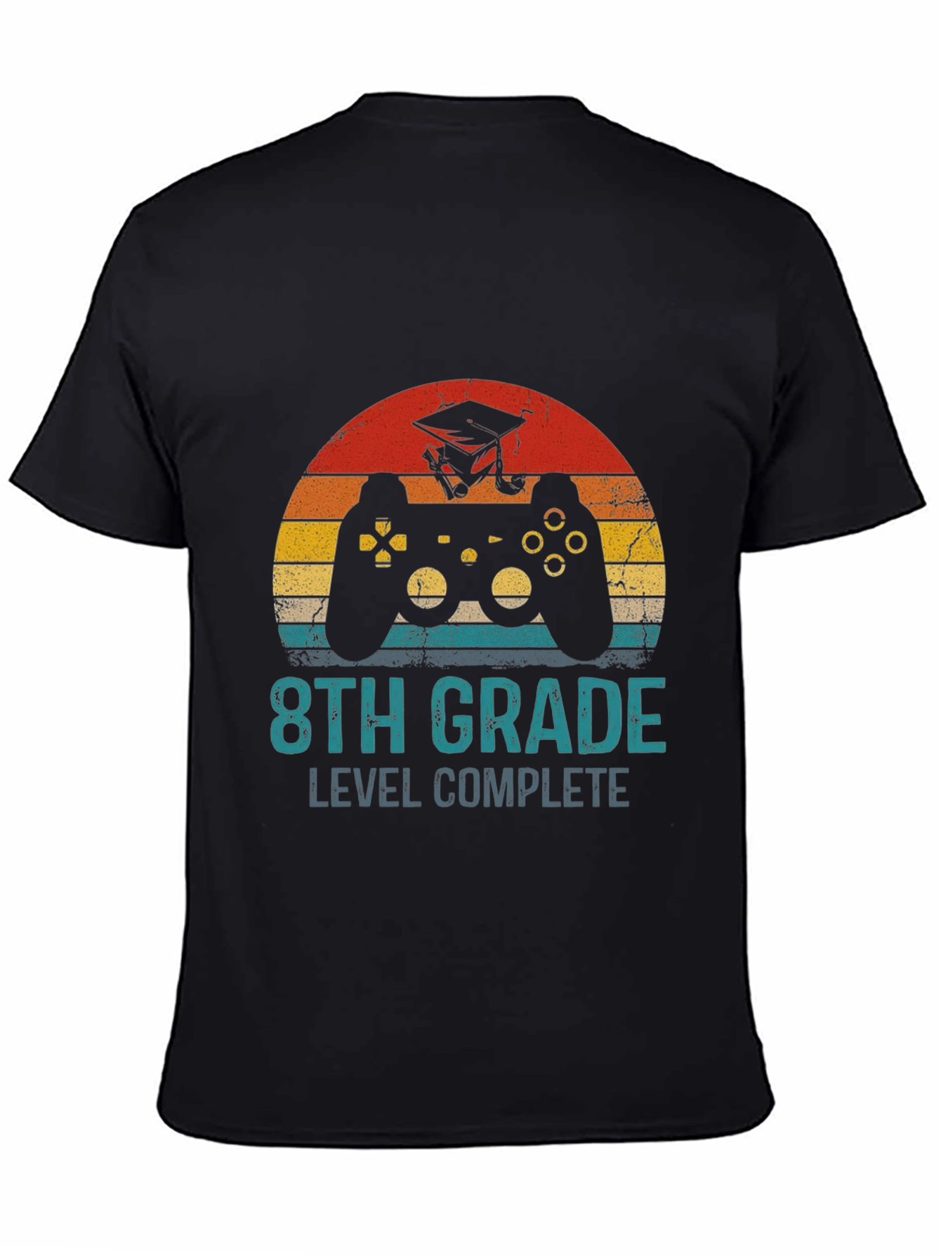 8th Grade Level Complete Gamer Graduation T-Shirt - 4