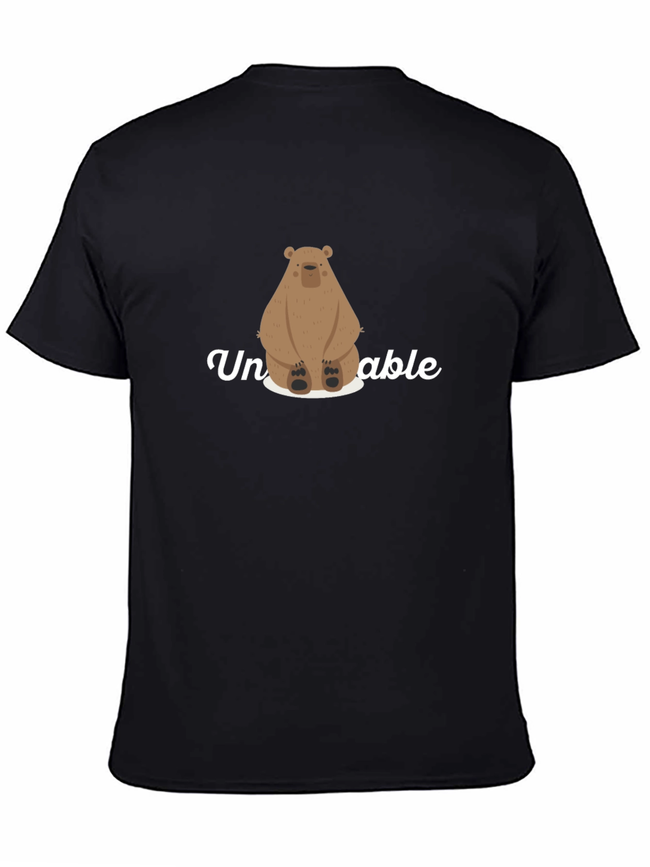 Black Unbearable Graphic T-Shirt - Comfy Casual Wear view 4