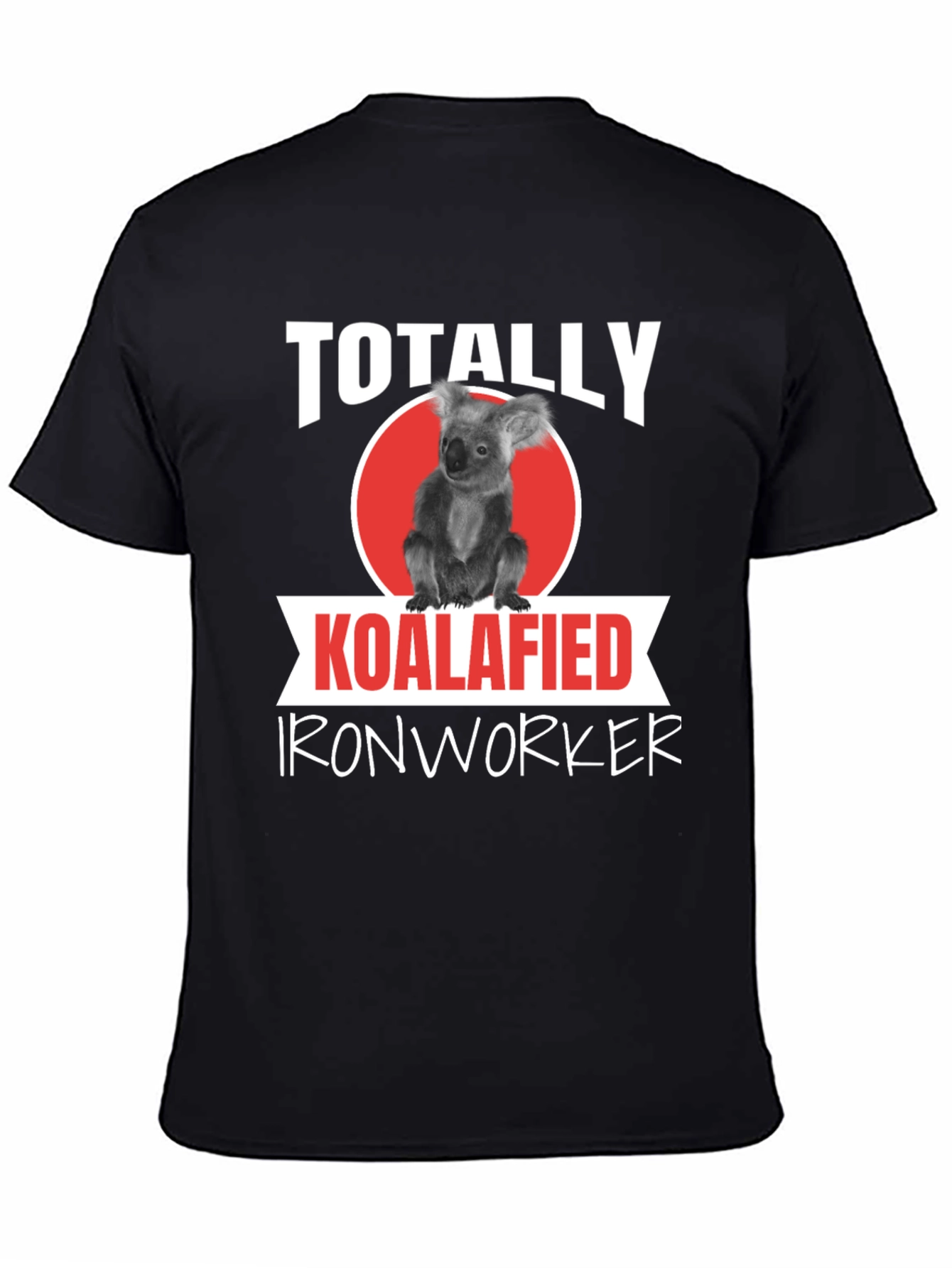 Black Koalafied Ironworker Graphic Tee view 4