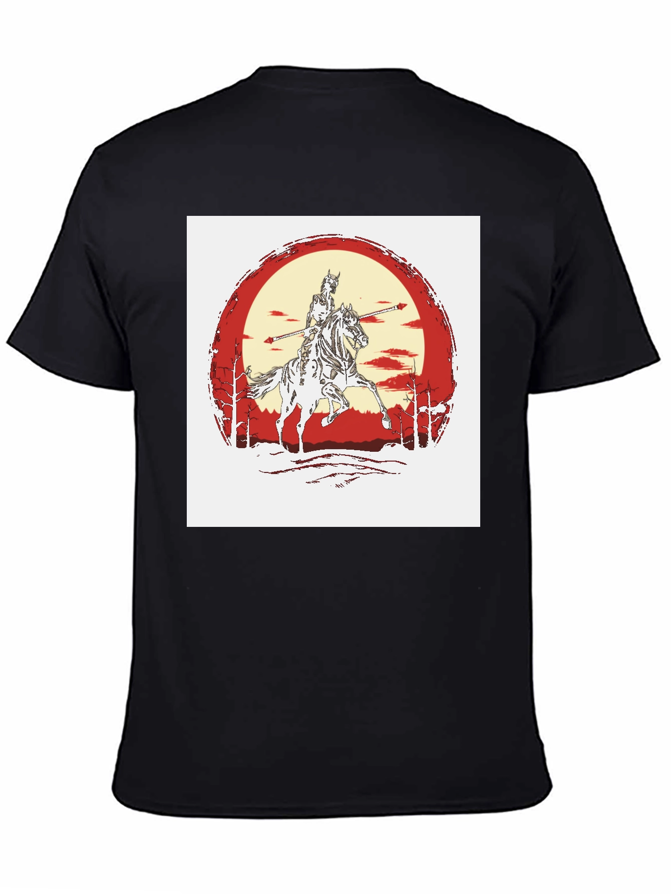 Knight Horseman Black T-Shirt - 4