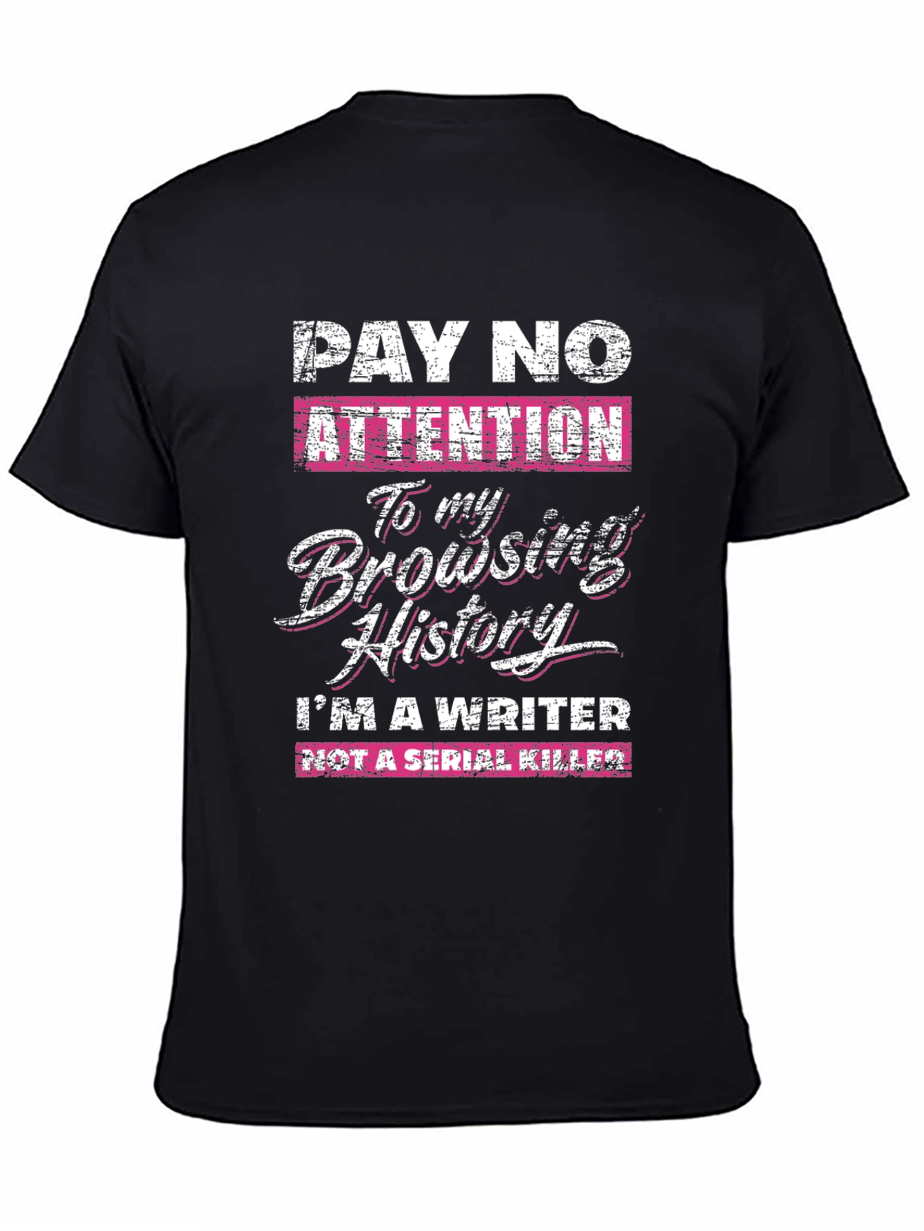 Black Writer Novelty Graphic Tee view 4