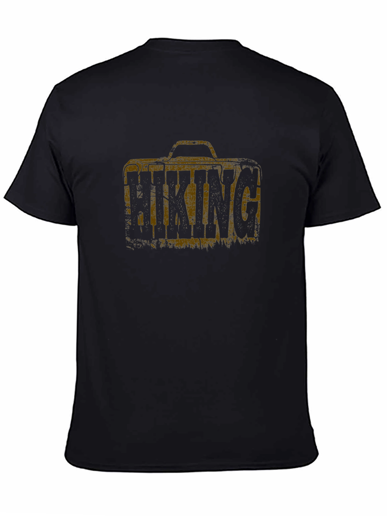 Black Hiking Adventure Graphic Tee - Black view 4