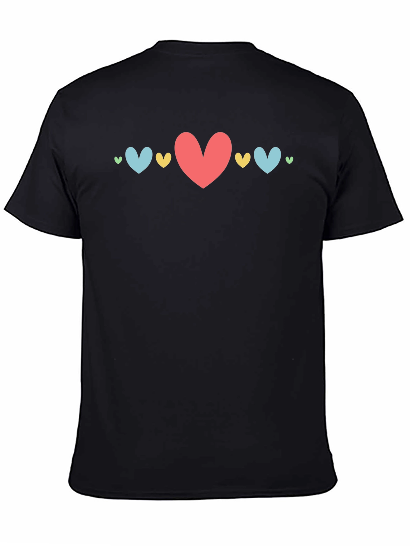 Black Heart Graphic Black T-Shirt view 4