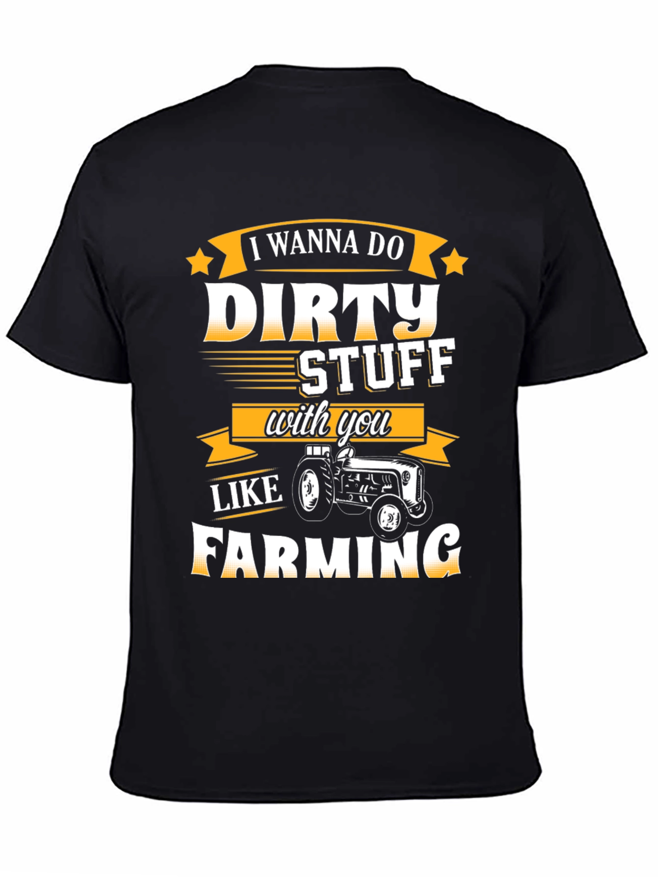Black Dirty Stuff Farming T-Shirt view 4