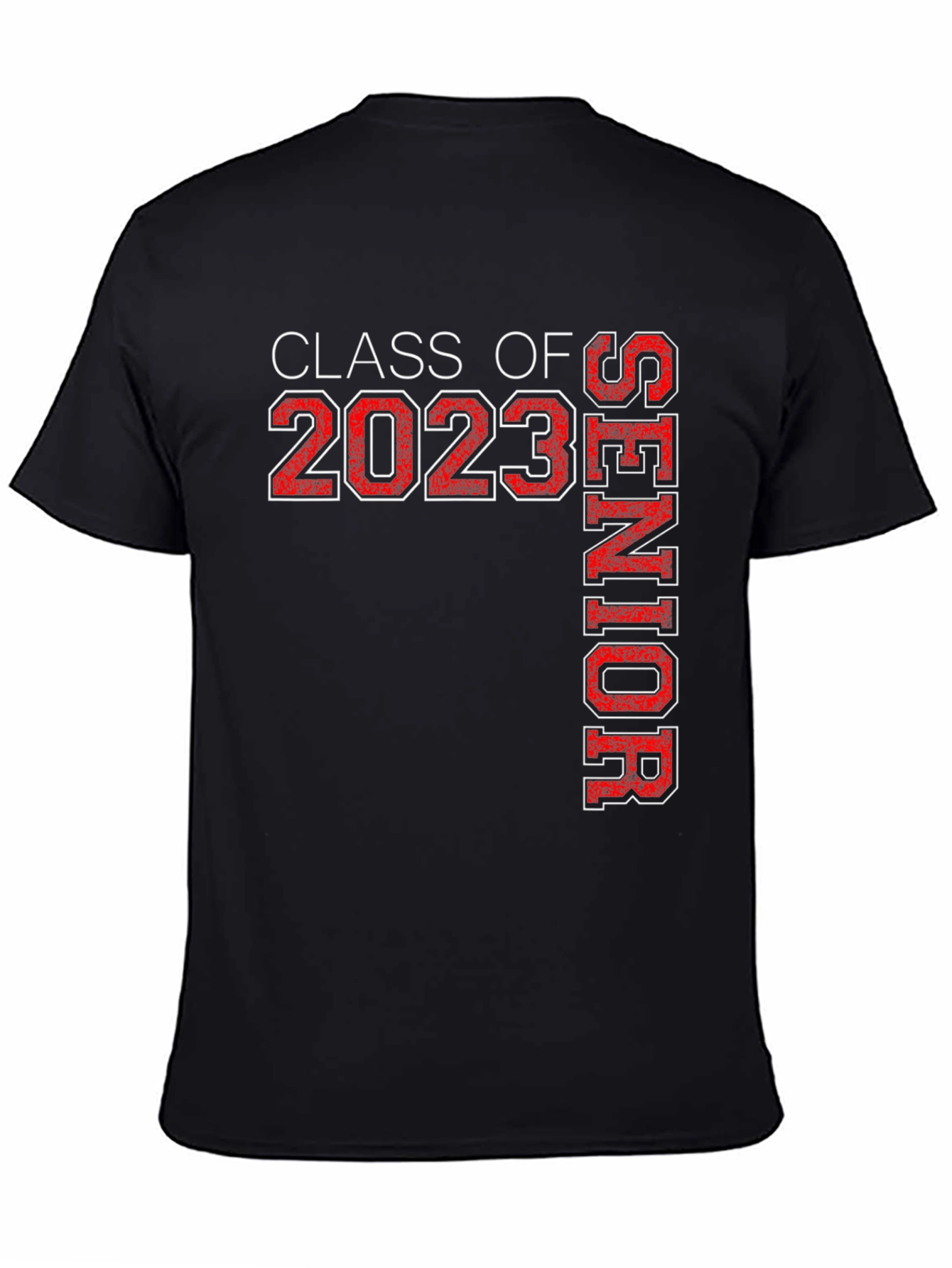 Black Class of 2023 Senior T-Shirt Graduation Tee view 4