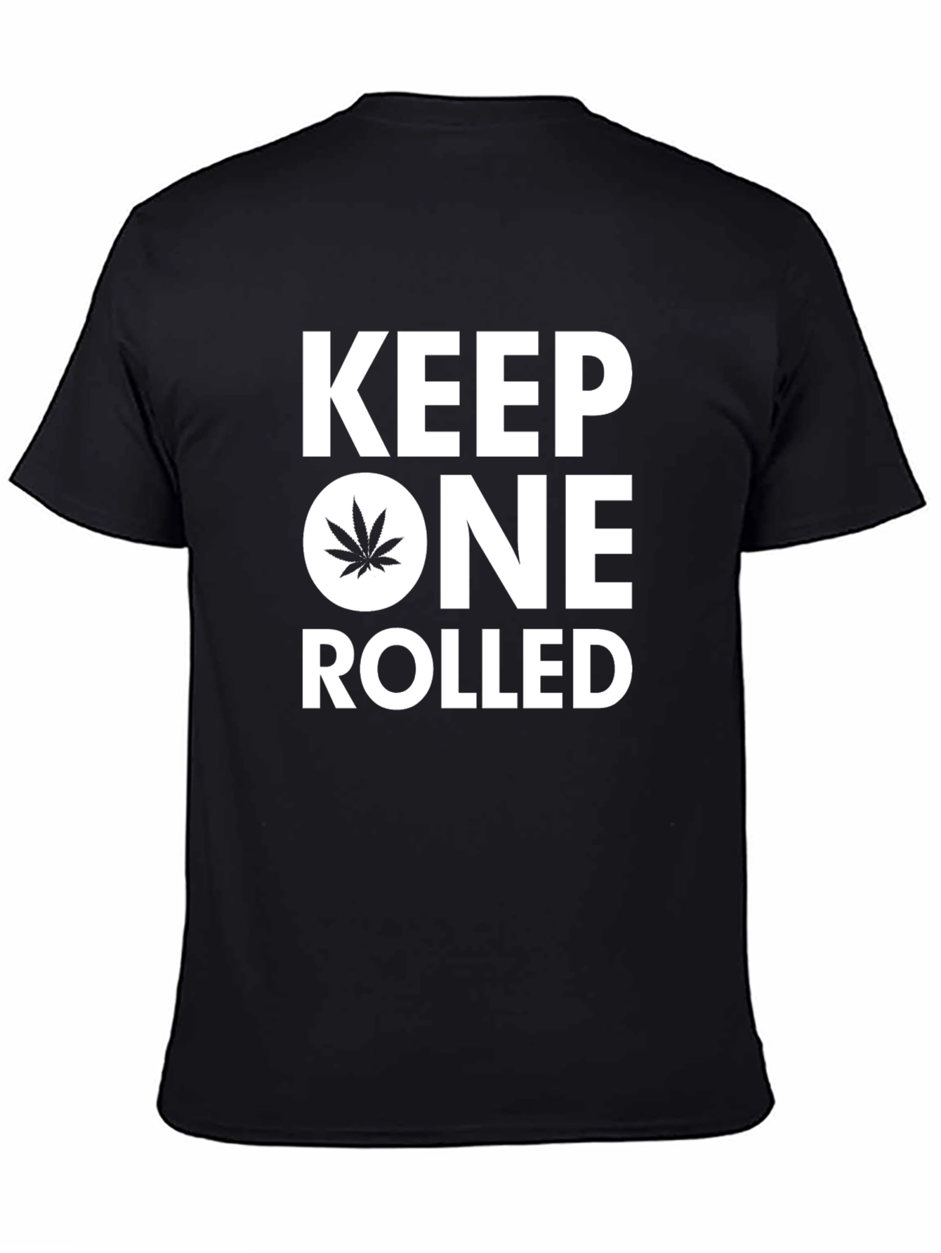 Black Keep One Rolled Black Graphic T-Shirt view 4