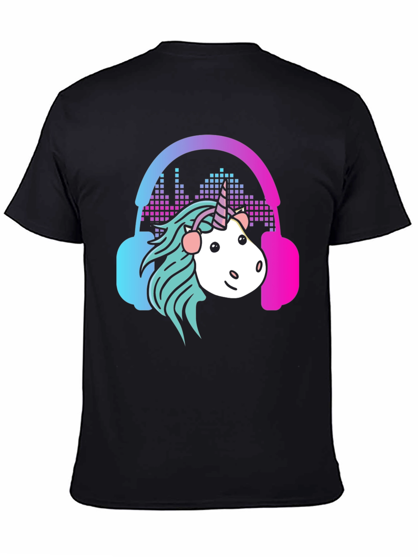 Black Unicorn DJ Graphic Tee - Cool Comfort view 4