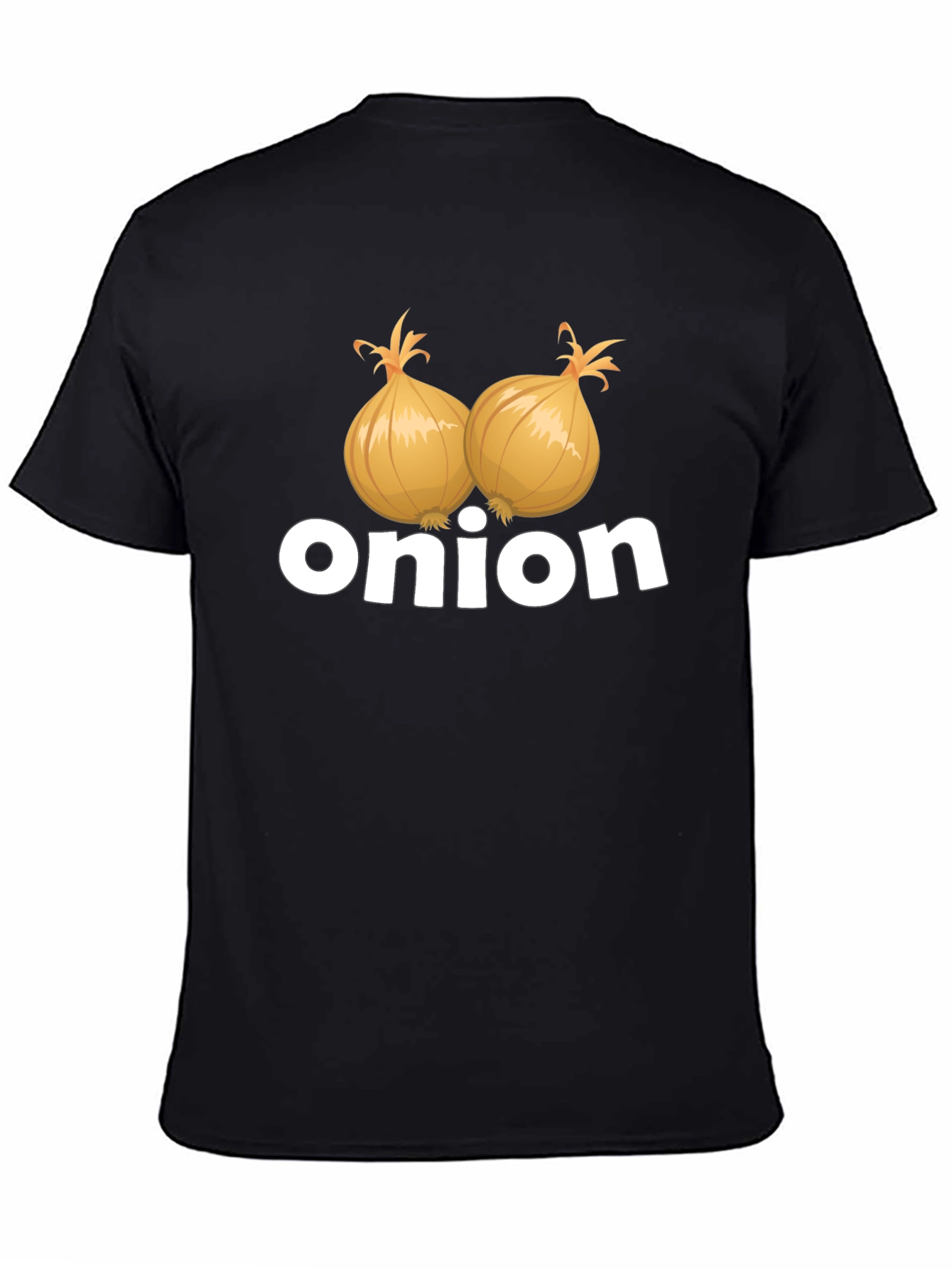 Black Onion Graphic Tee - Funny Foodie T-Shirt view 4