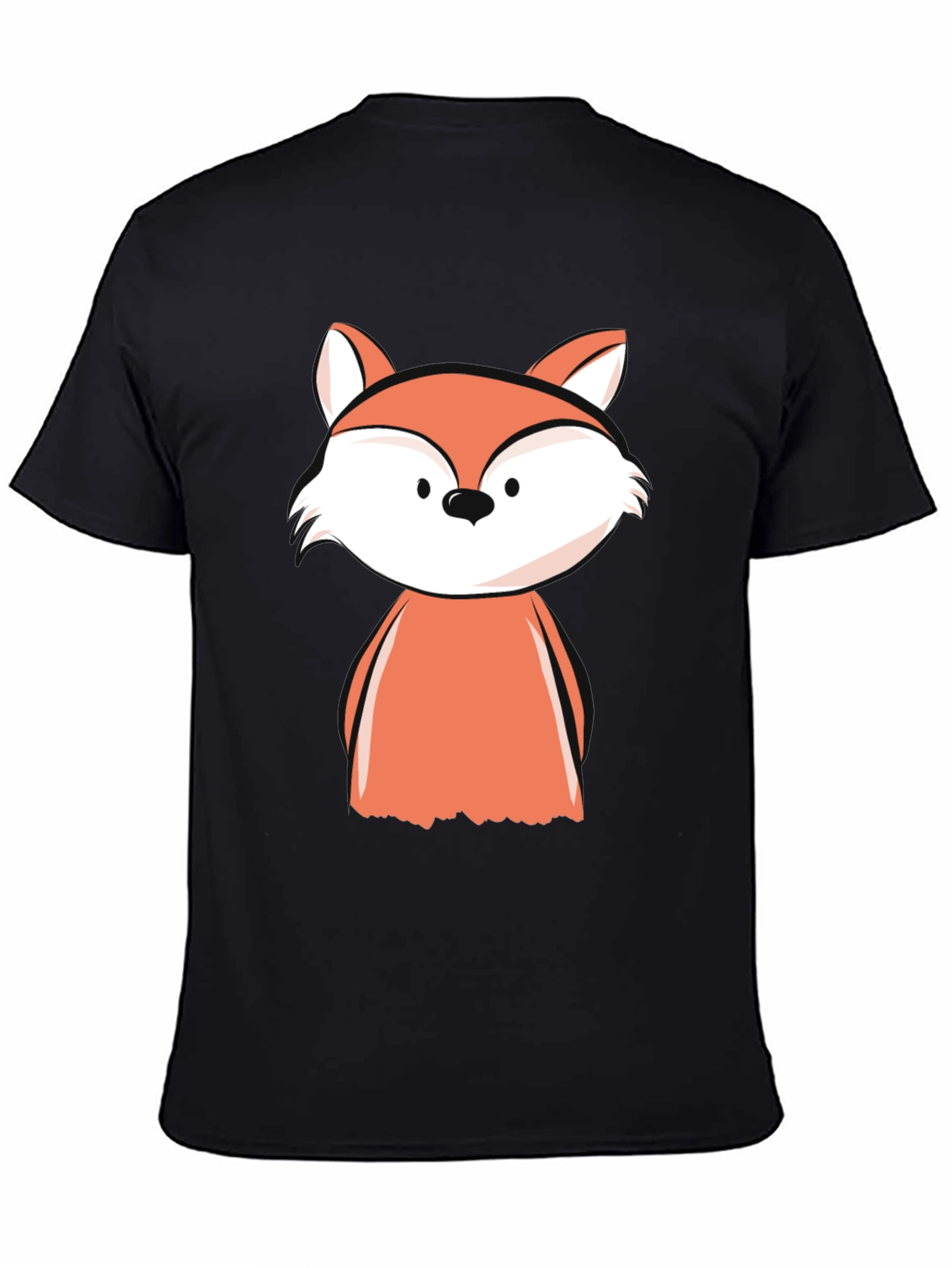 Black Fox Graphic Tee - Men's Black T-Shirt view 4