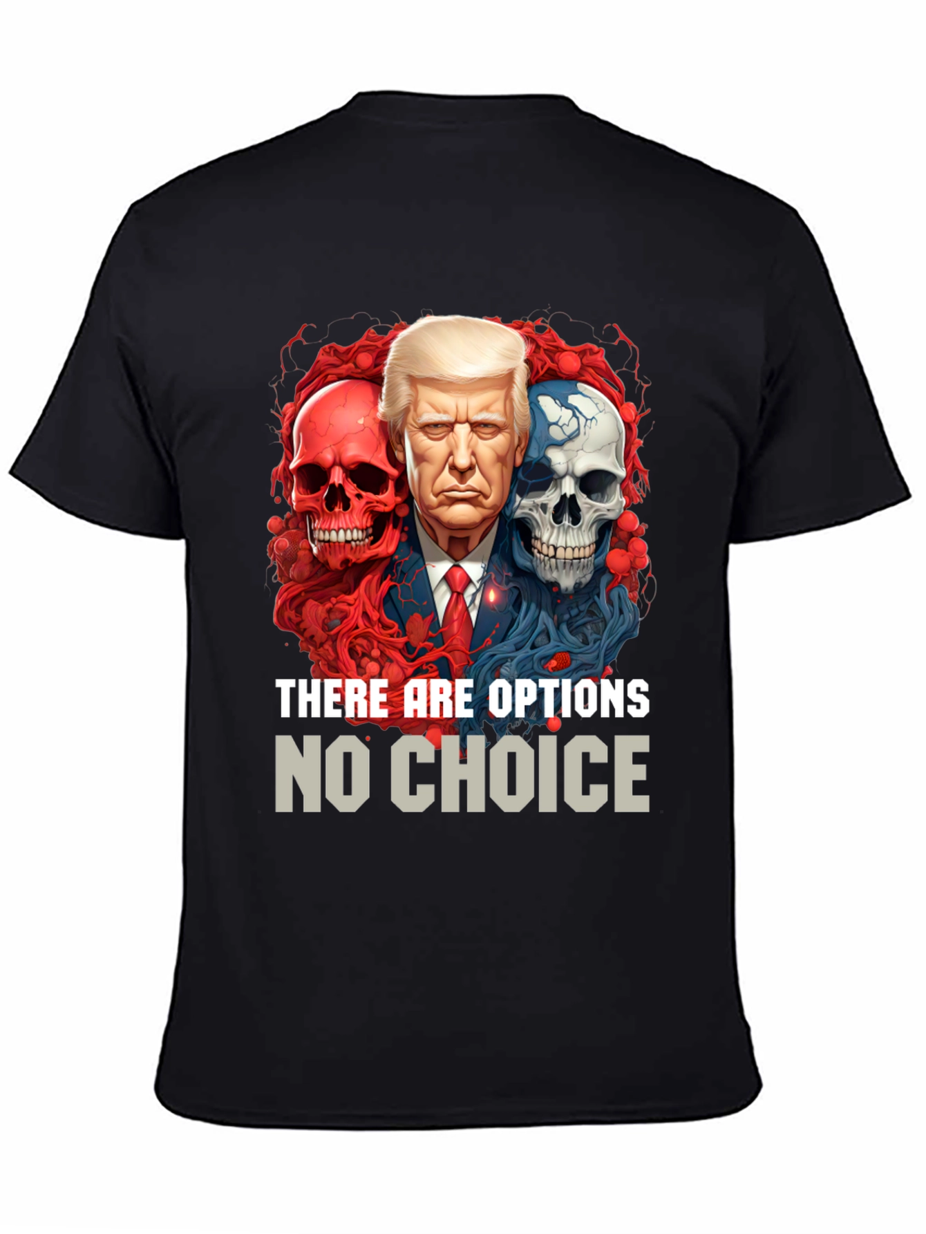 Black Political T-Shirt: Options No Choice view 4