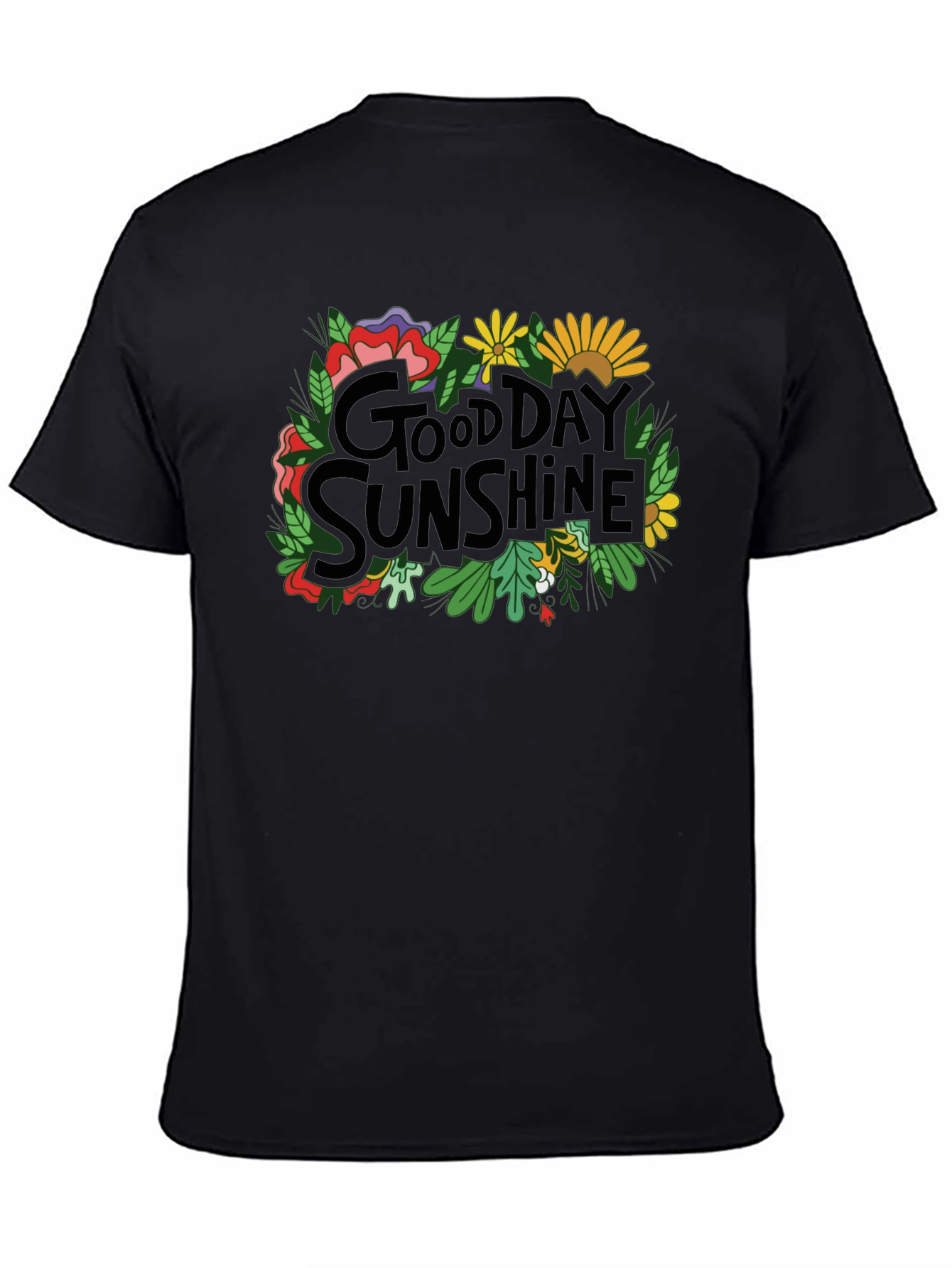 Black Good Day Sunshine Graphic Tee view 4