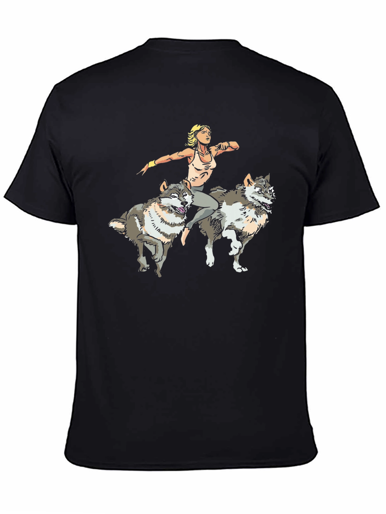 Wolf Rider Graphic T-Shirt - Unisex Design - 4