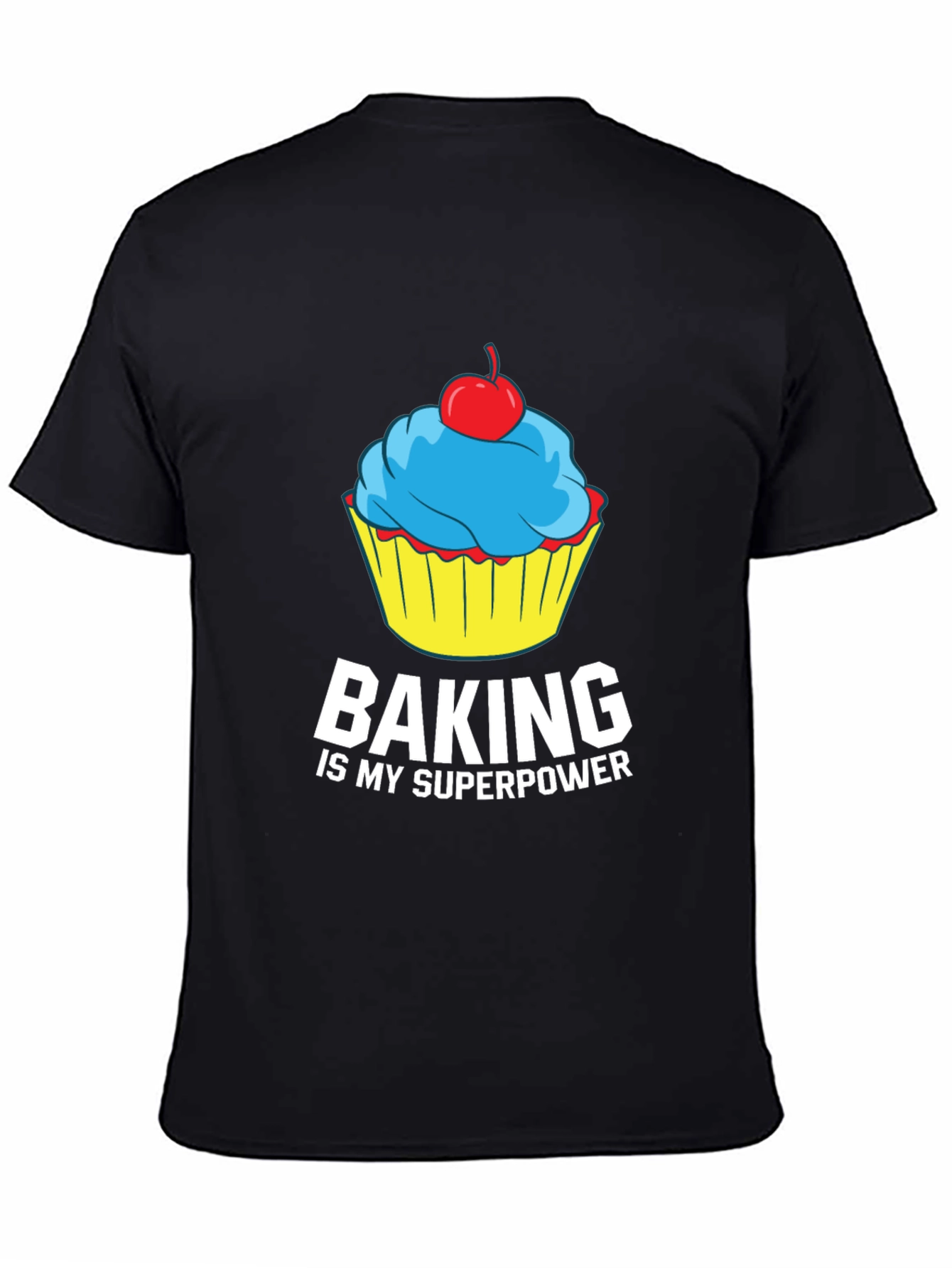 Black Baking is My Superpower Graphic Tee view 4
