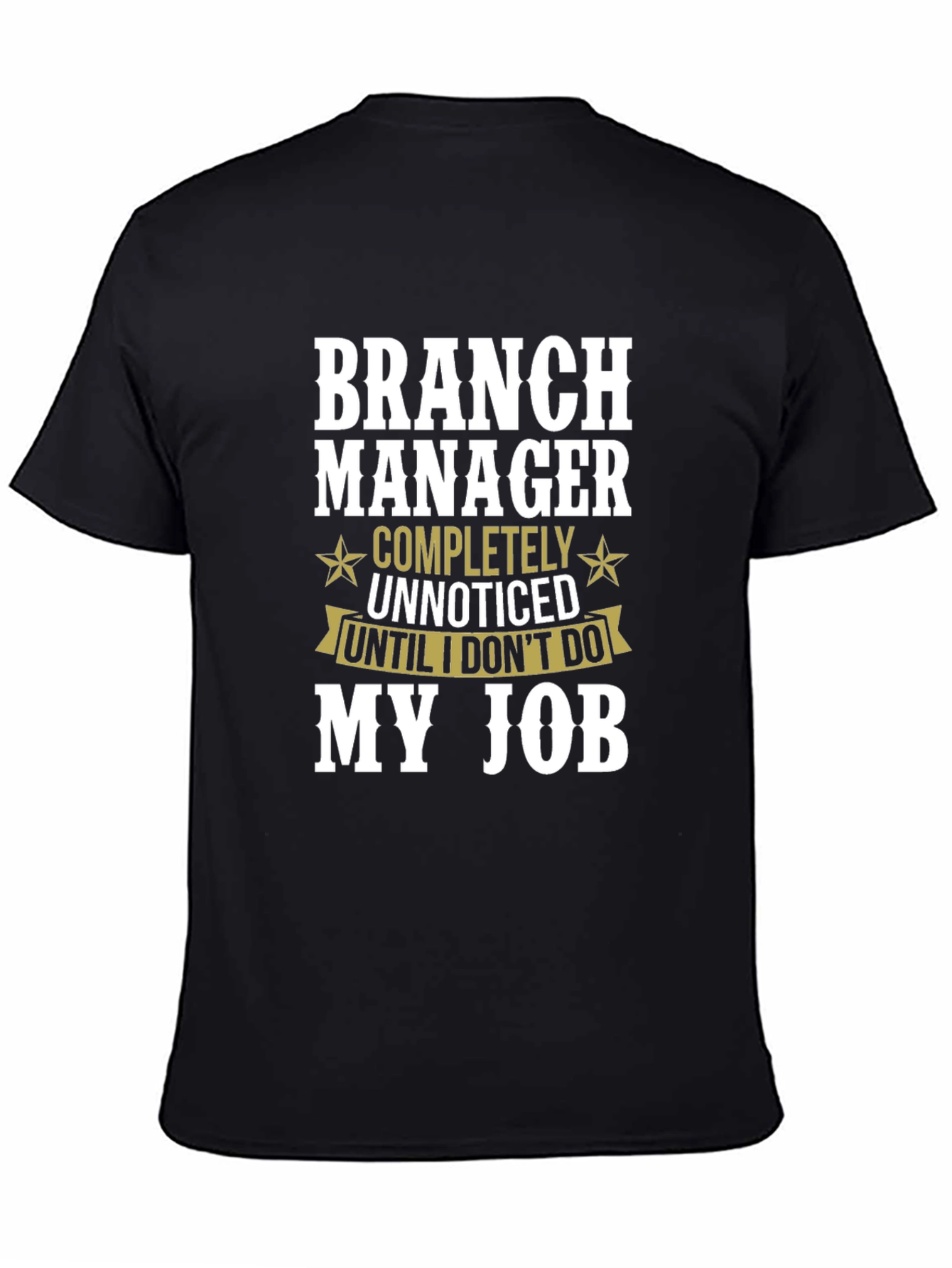 Black Branch Manager Funny T-Shirt Gift Idea view 4