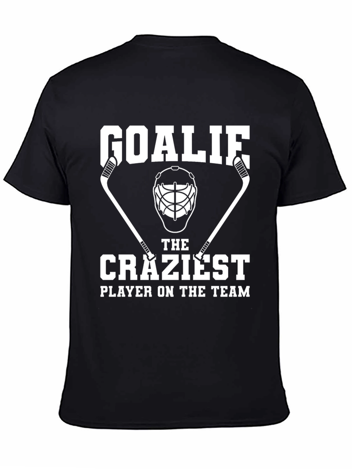 Black Goalie - The Craziest Player T-Shirt view 4
