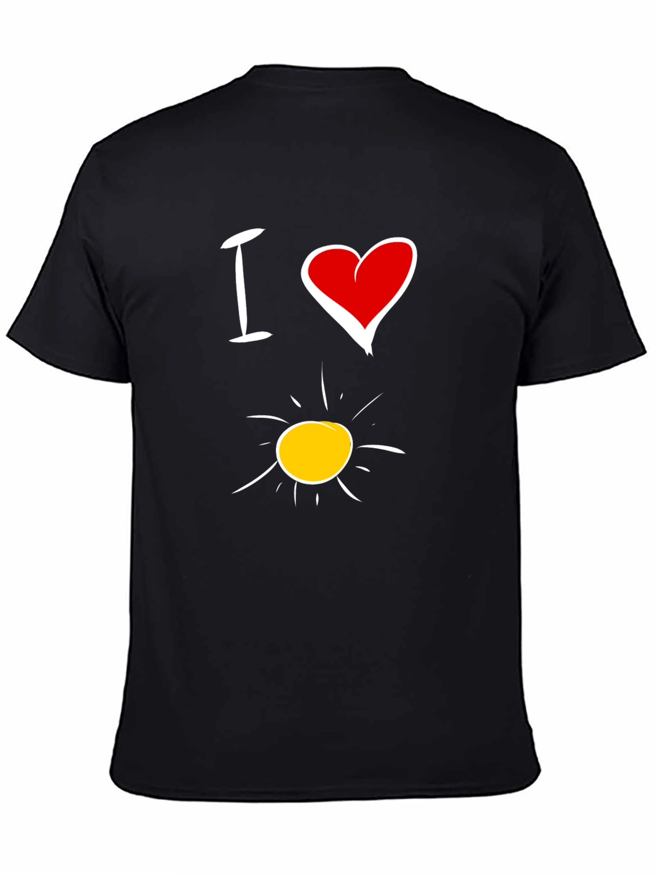 Black I Love Sunshine Black Graphic Tee view 4