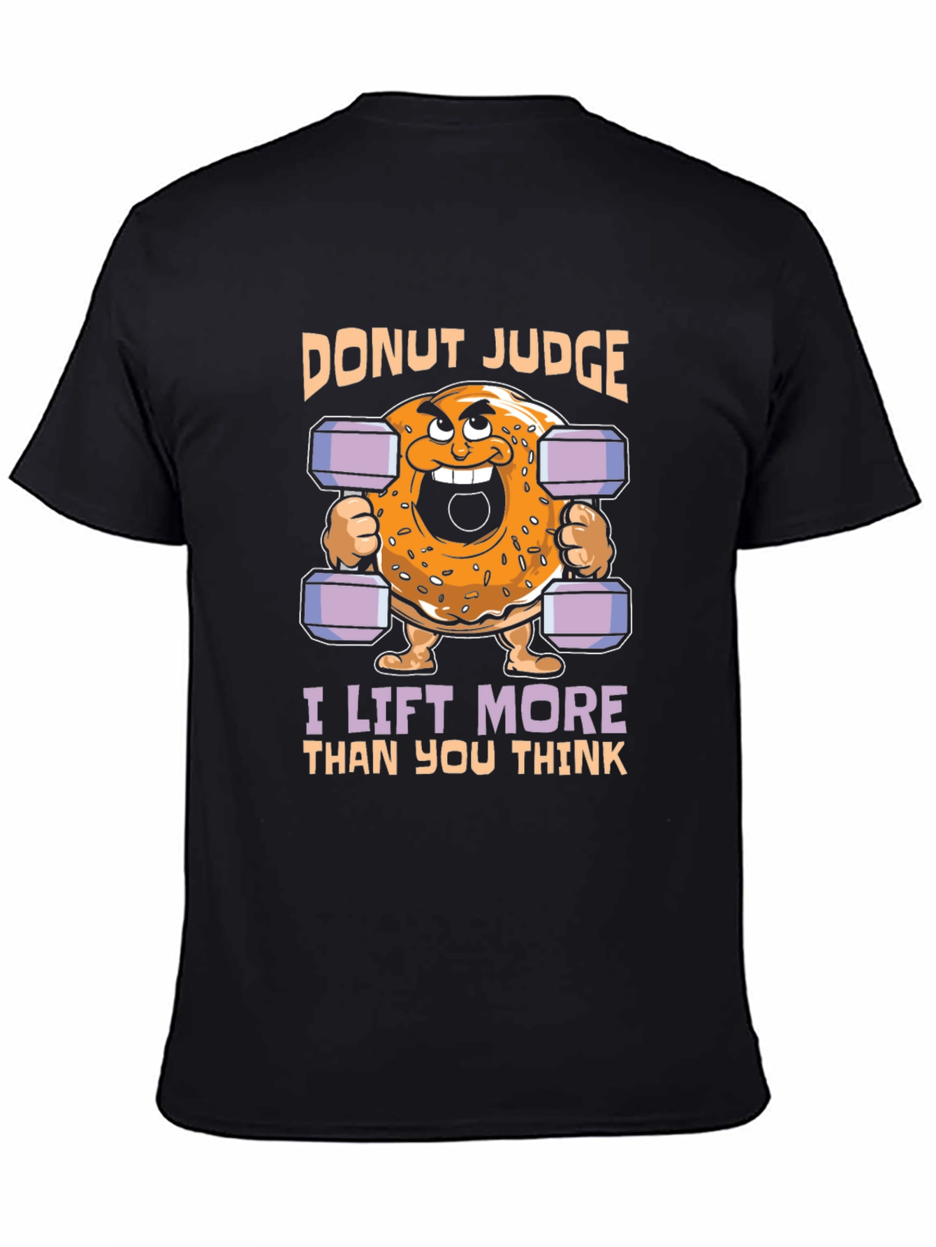 Black Donut Judge T-Shirt view 4