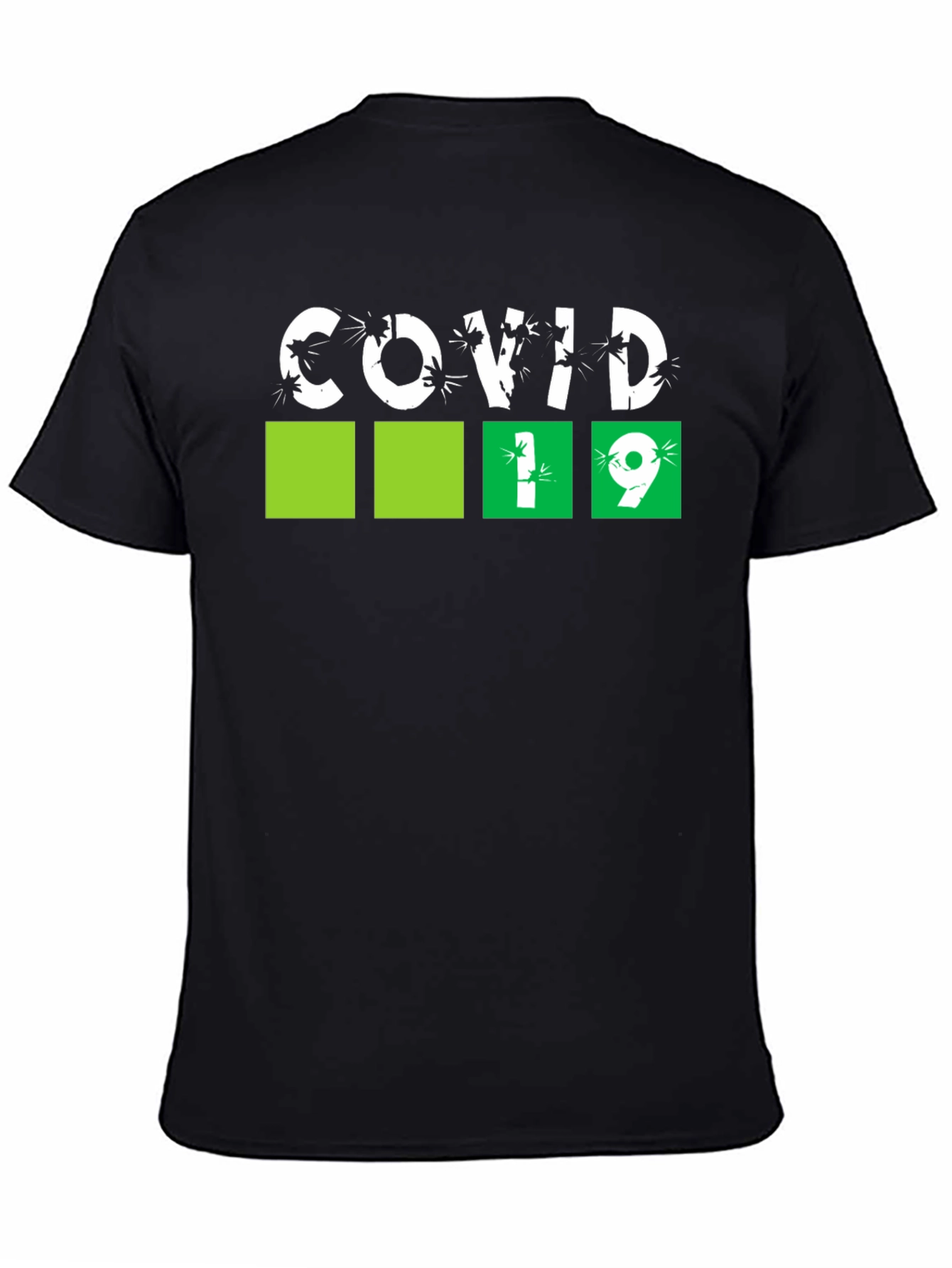 Black COVID-19 Graphic Tee - Black view 4