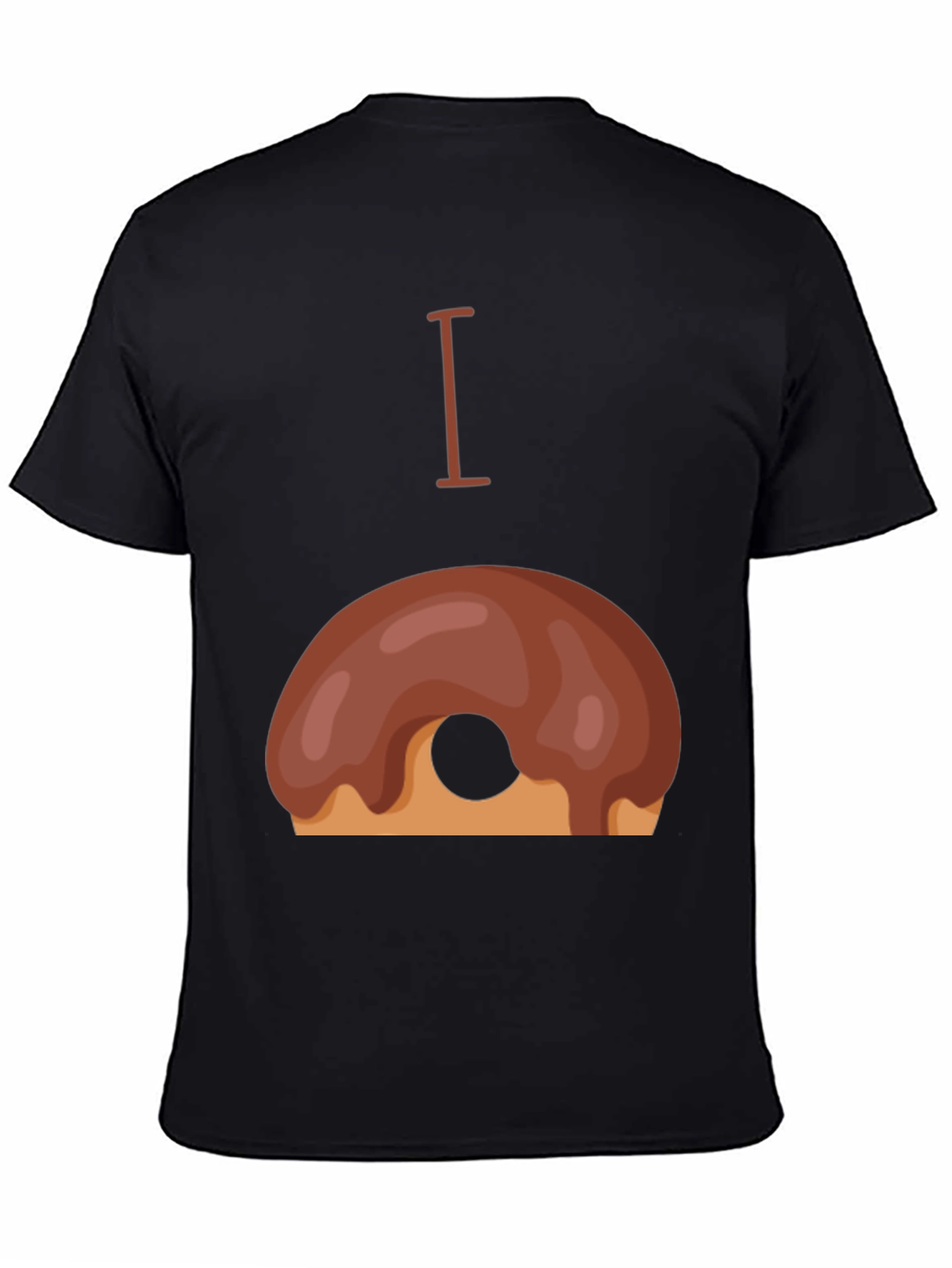 Black I Doughnut T-Shirt view 4