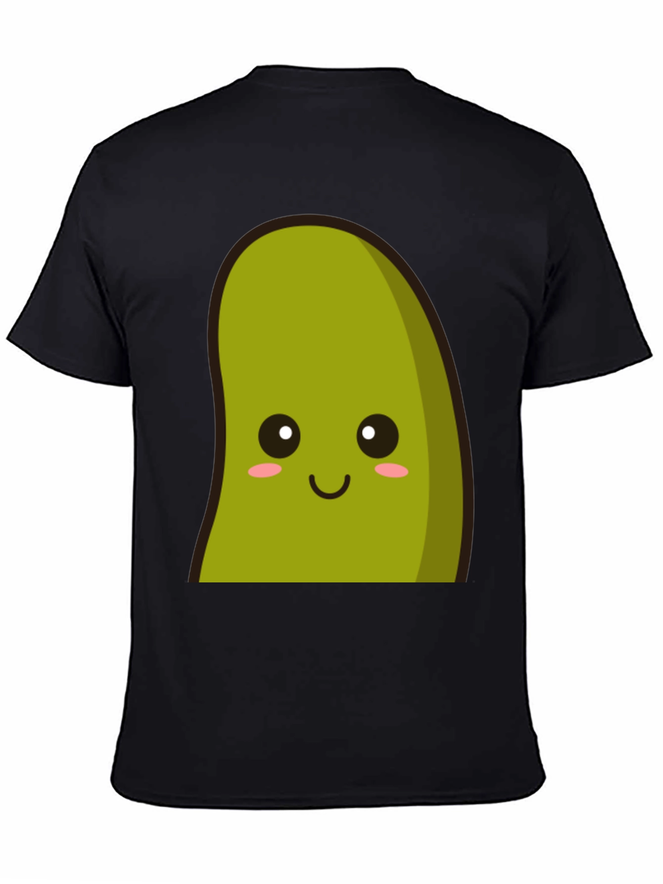 Black Kawaii Avocado Graphic Tee - Unisex Soft Cotton Blend view 4