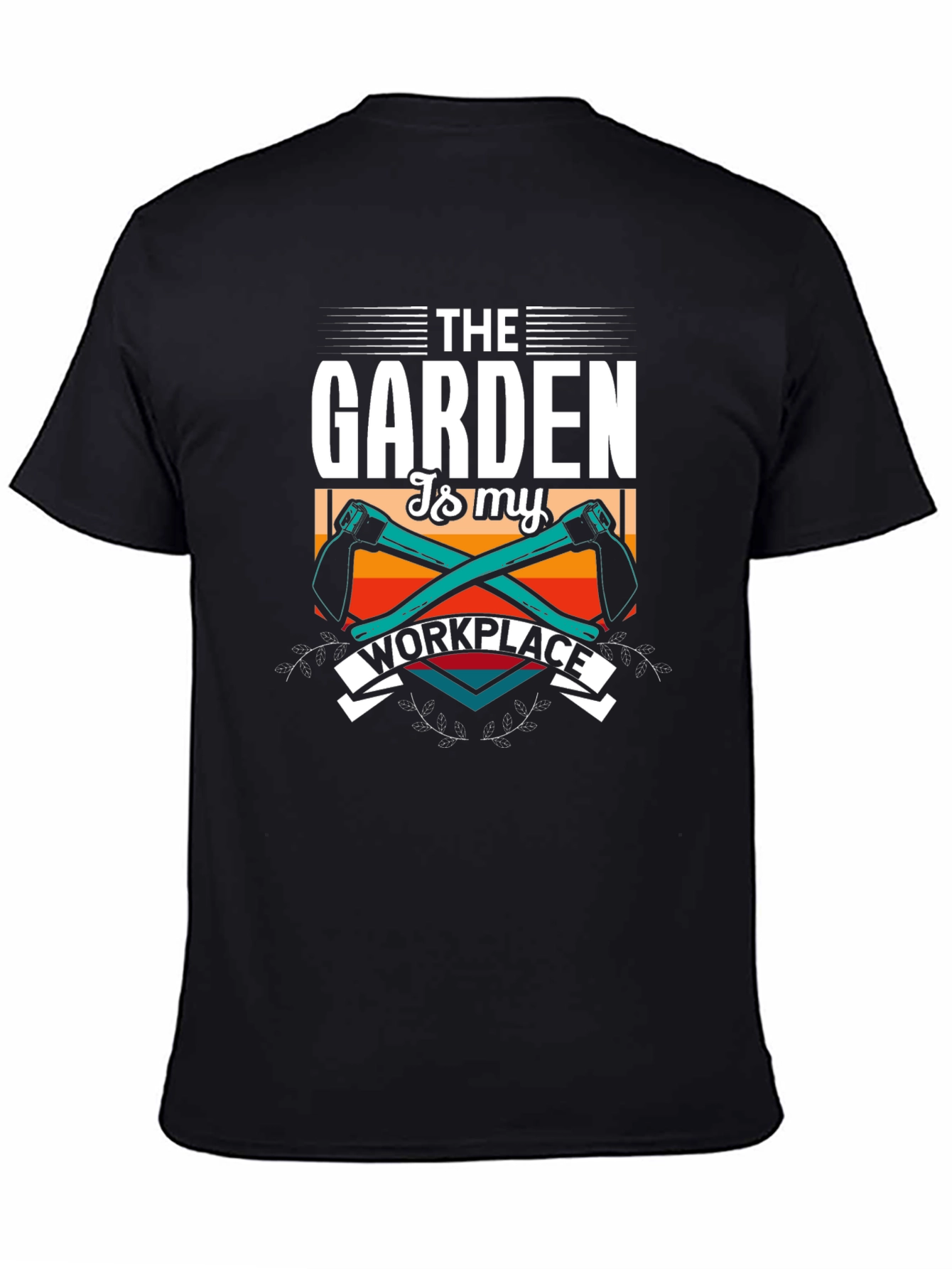Black Gardening is My Workplace T-Shirt view 4