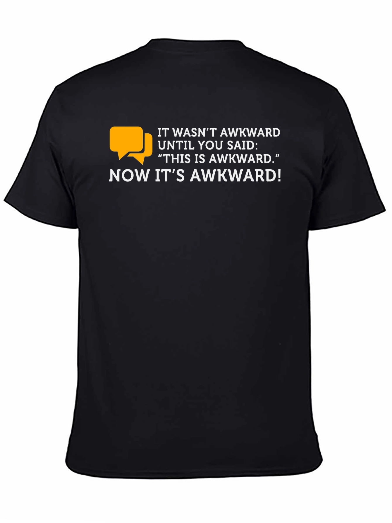 Black Awkward Conversation Starter Graphic Tee view 4