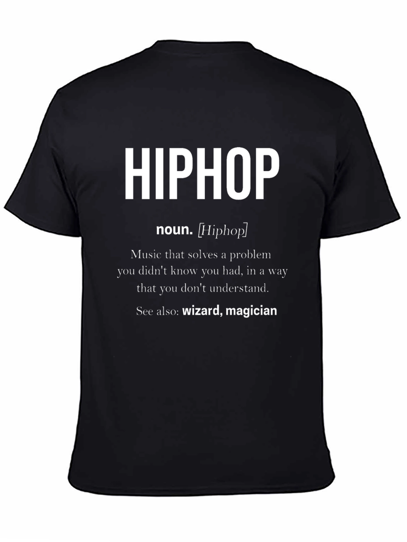 Black Hip Hop Definition T-Shirt view 4