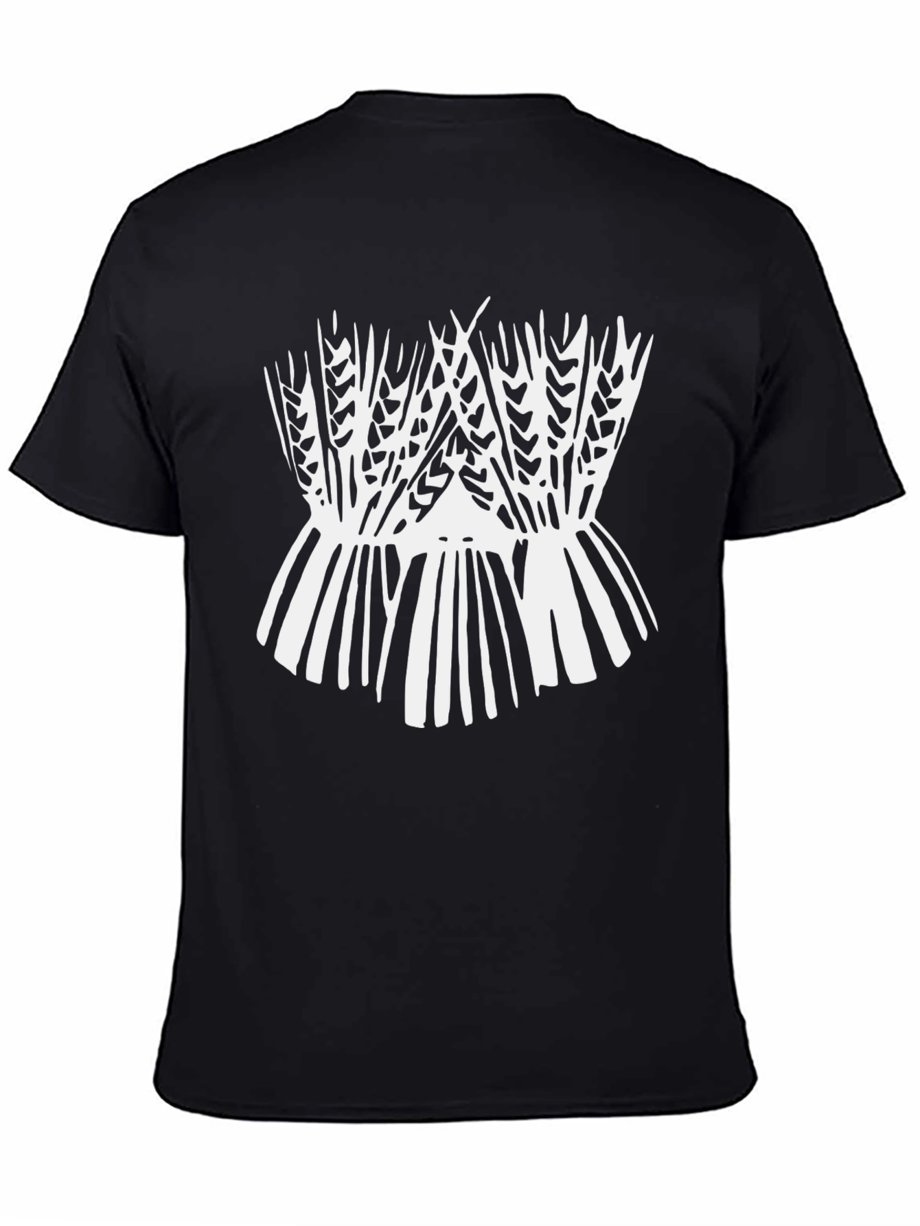 Black Wheat Graphic Tee - Soft Cotton Blend view 4