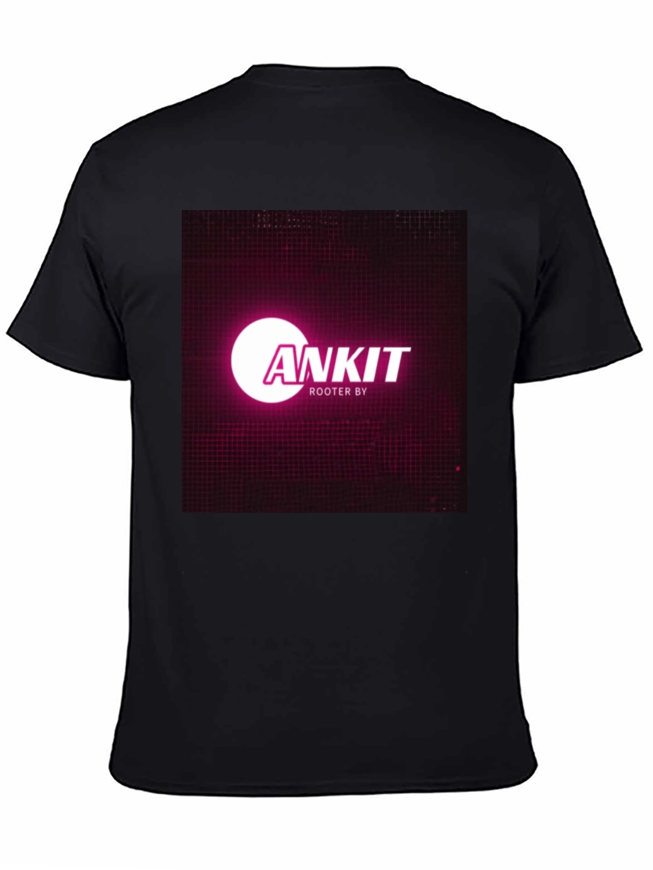 Black Ankit Rooter By Black T-Shirt view 4