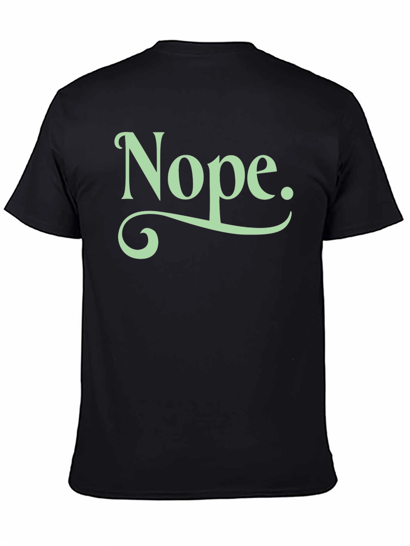 Black Nope Graphic Tee - Soft Cotton Unisex T-Shirt view 4