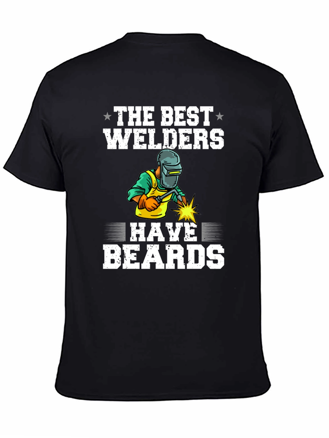 Black Best Welders Have Beards T-Shirt view 4