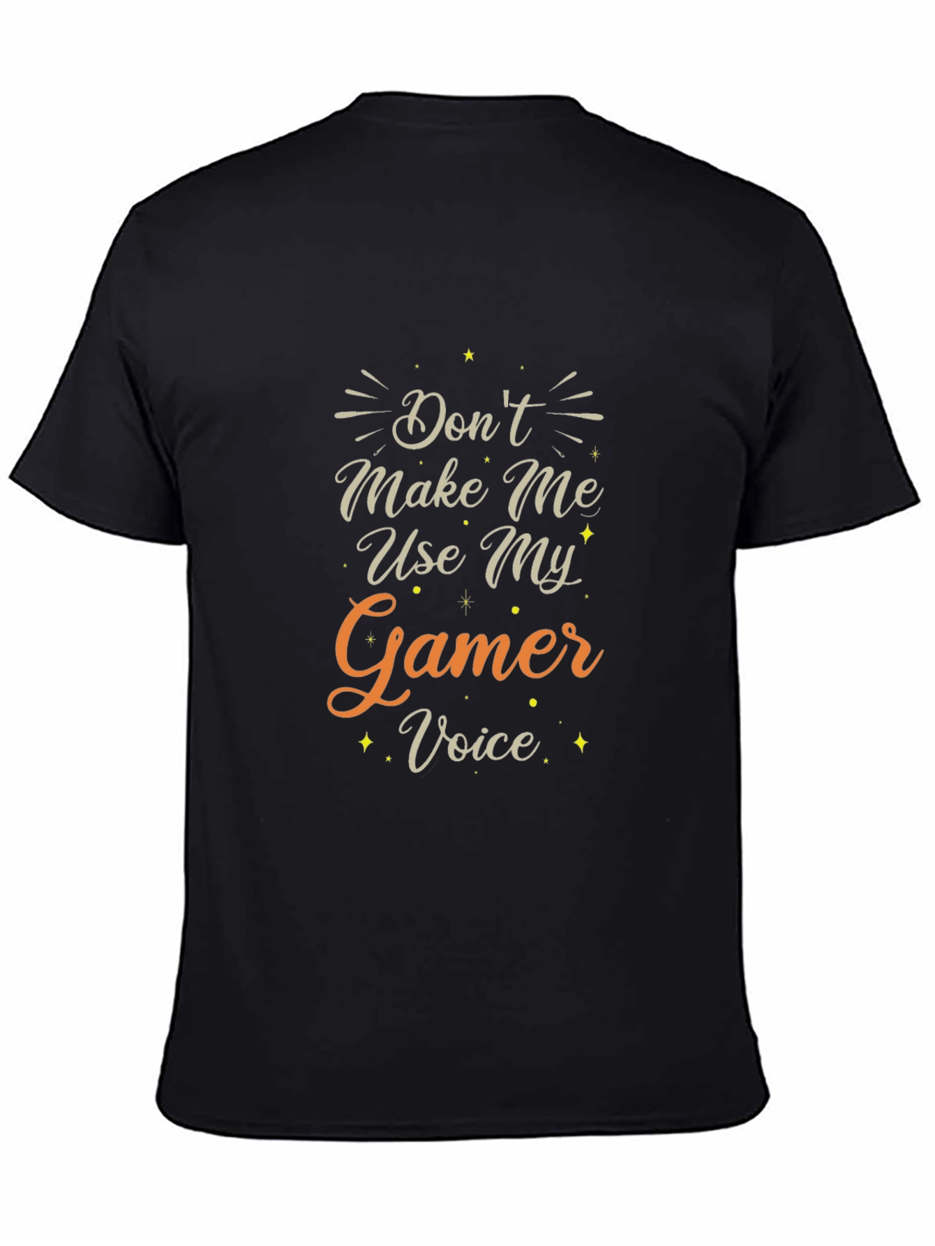 Black Gamer Voice T-Shirt: Funny Gaming Tee for Gamers view 4