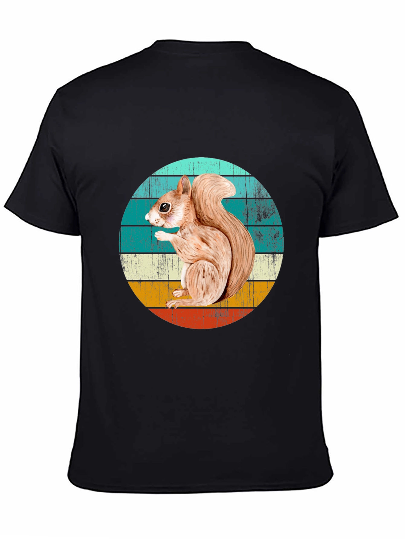 Black Squirrel Graphic T-Shirt - Retro Style view 4