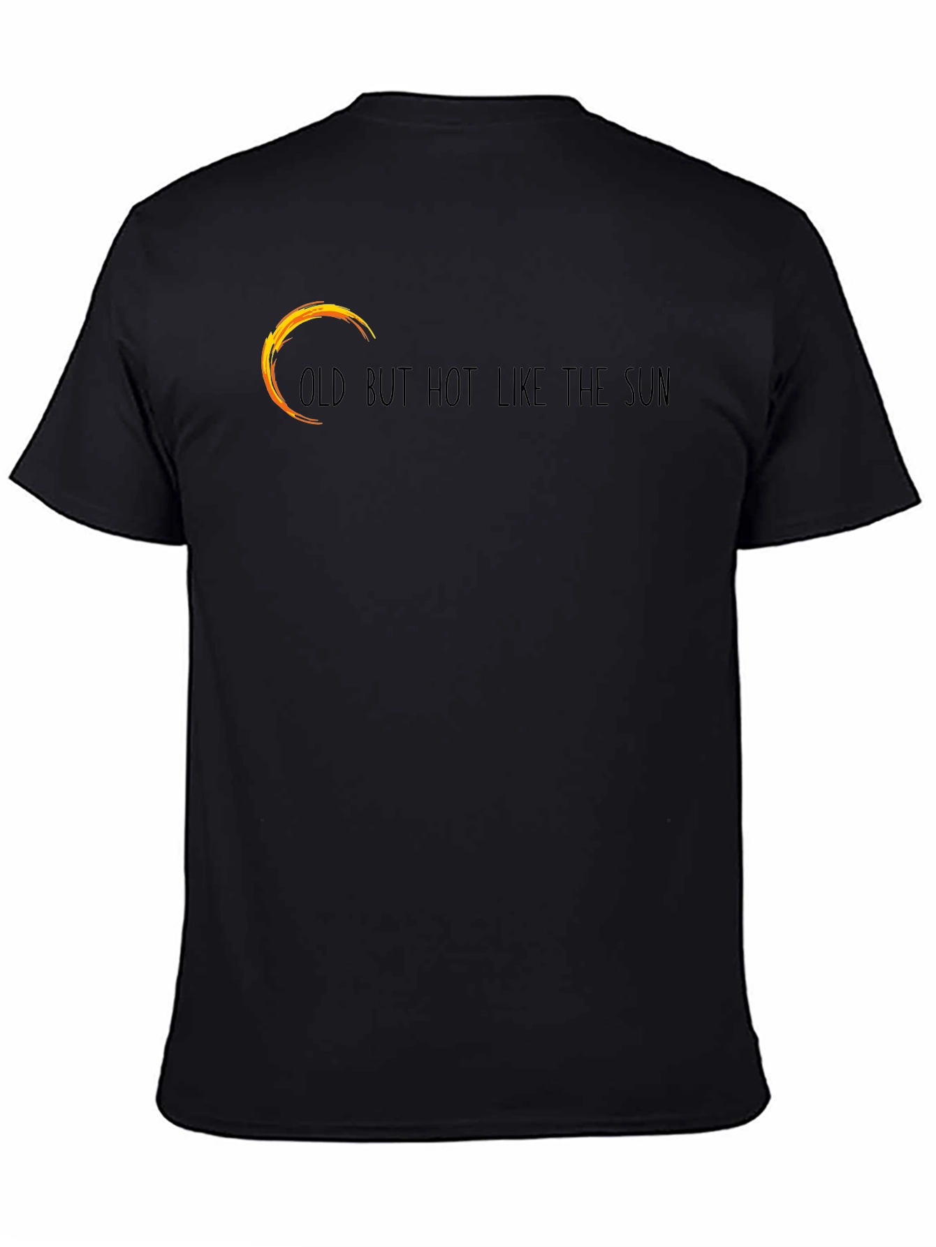 Black Old But Hot Like The Sun Black Graphic Tee view 4