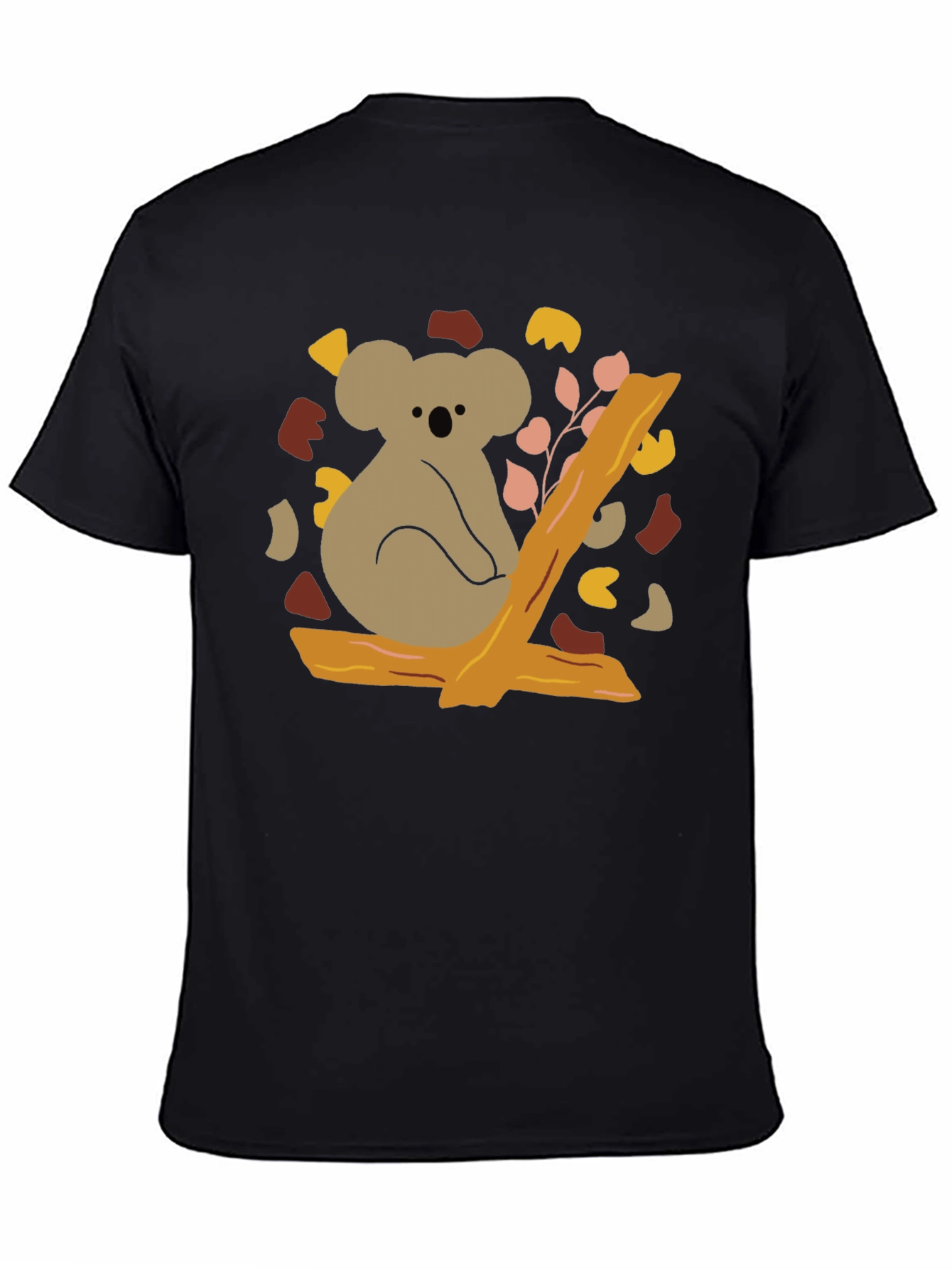 Black Koala Bear Graphic Tee - Casual Comfort view 4