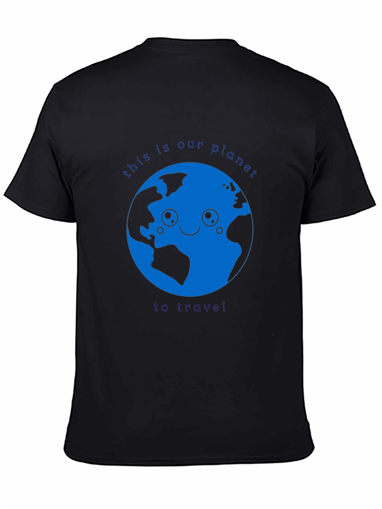 Black Earth Day T-Shirt - This is Our Planet to Travel view 4