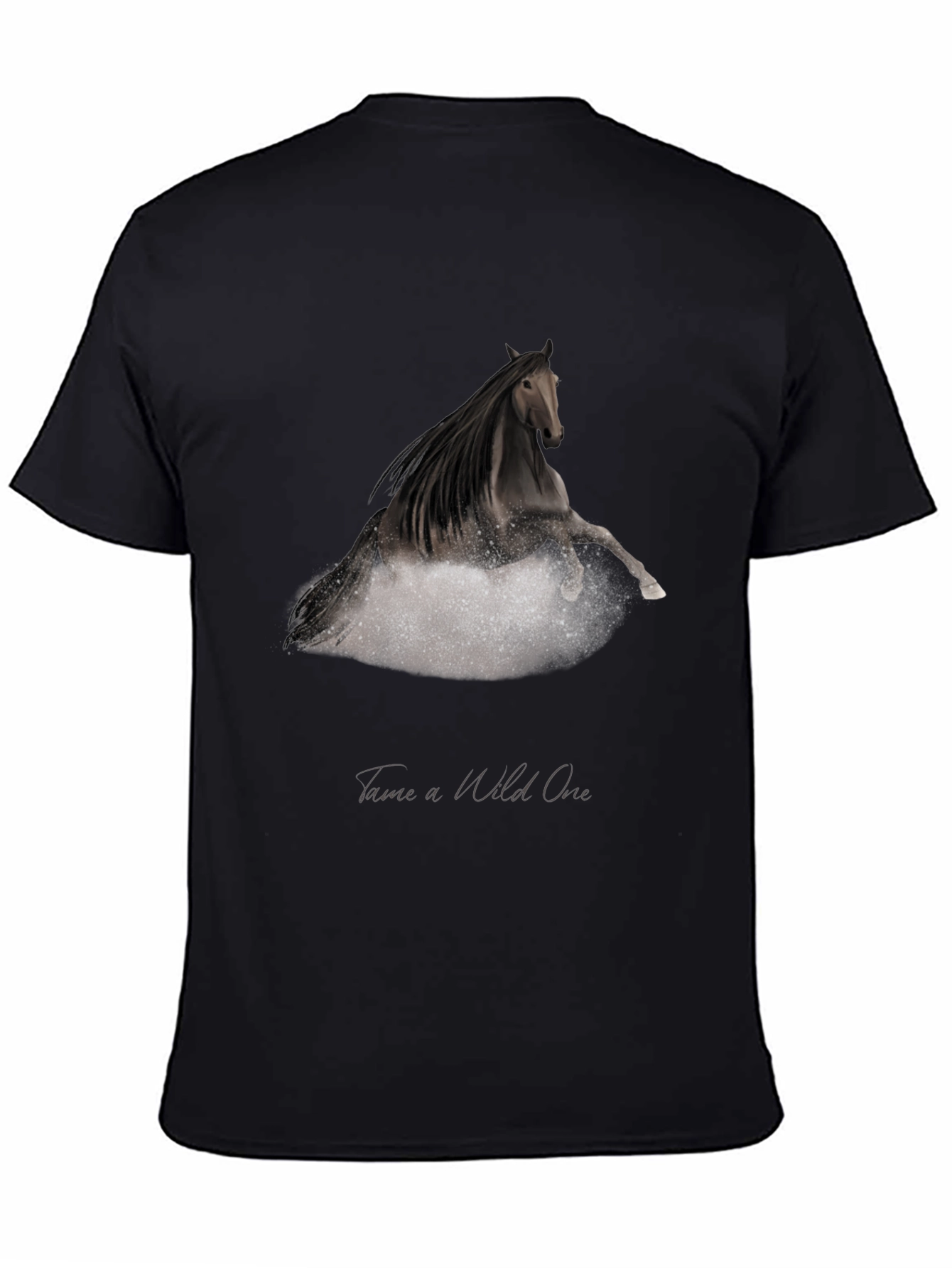 Black Wild One Horse Graphic T-Shirt - Black view 4