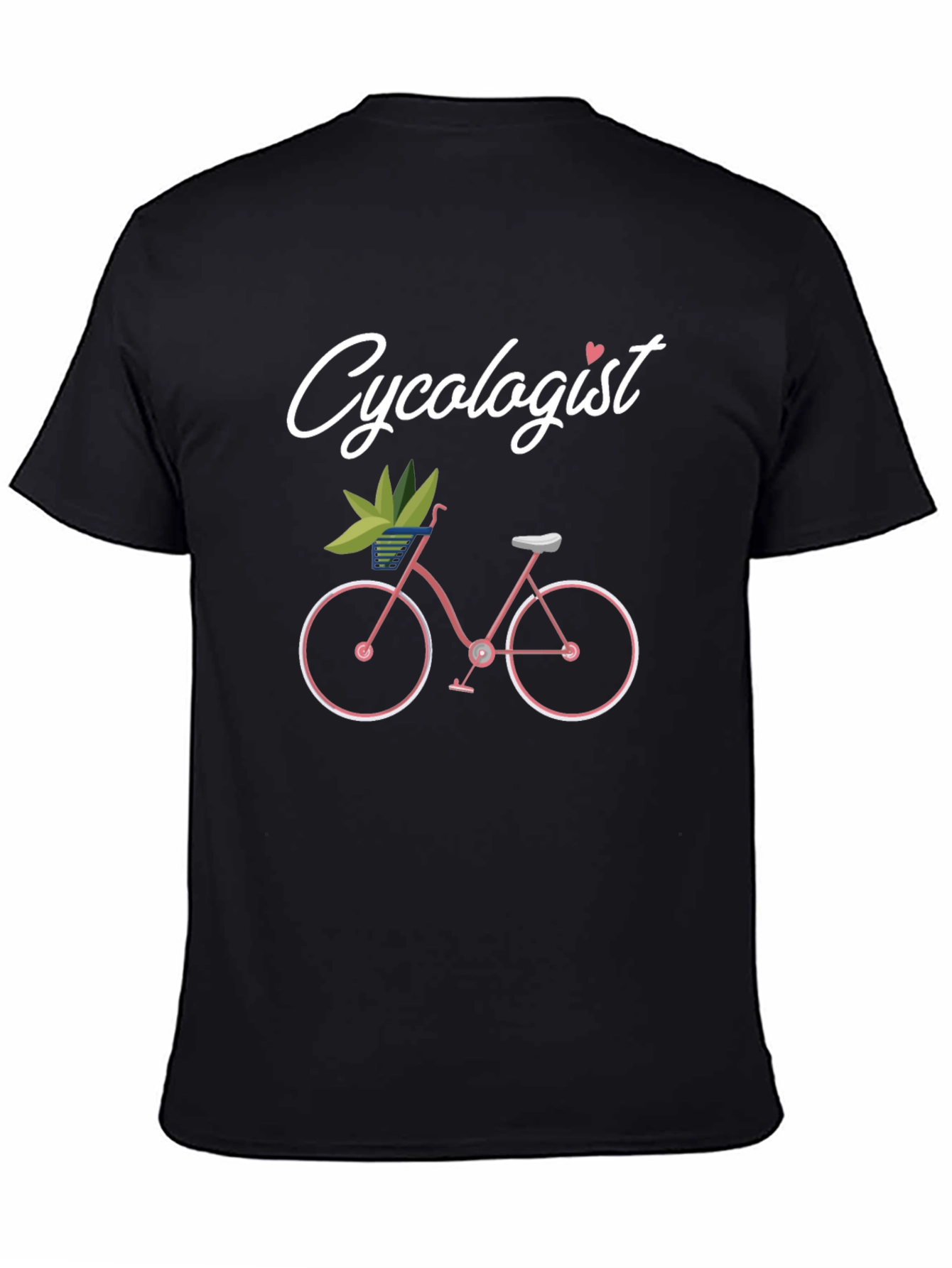 Black Cyclologist Graphic Tee - Black Cotton T-Shirt view 4