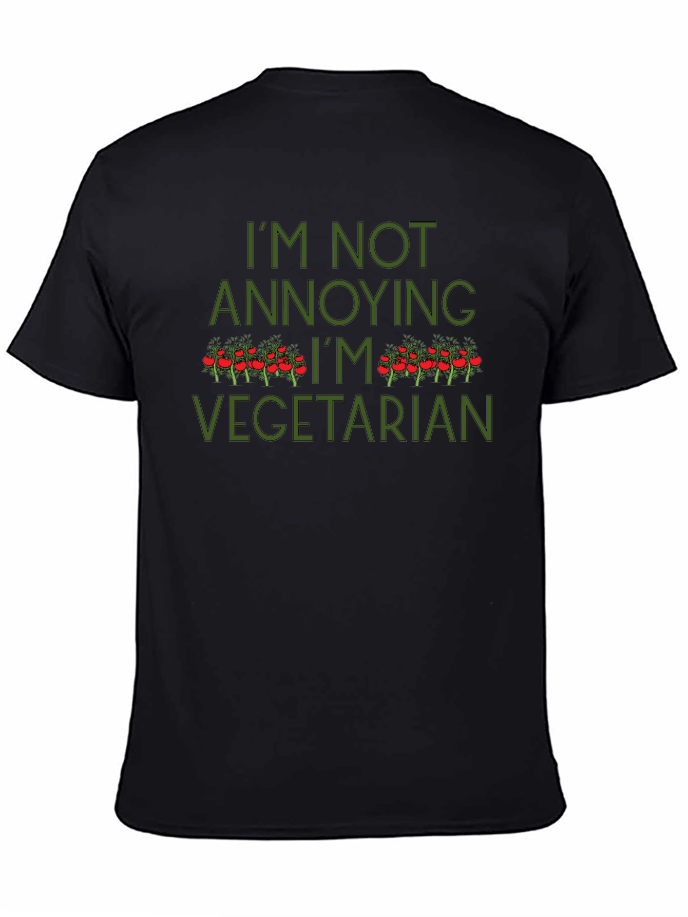 I'm Not Annoying I'm Vegetarian Graphic Tee - 4