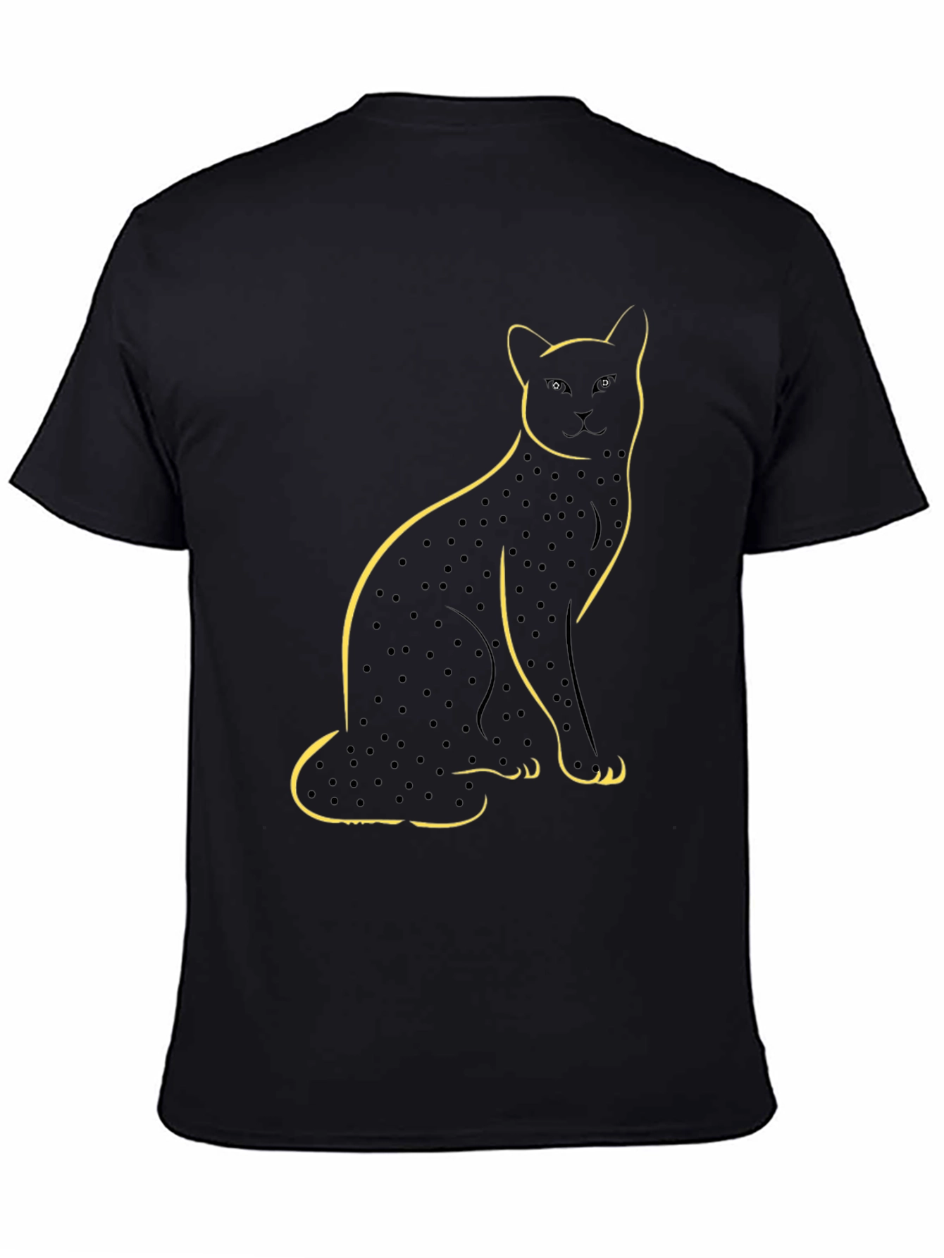 Black Black Cat T-Shirt - Unique Graphic Tee view 4