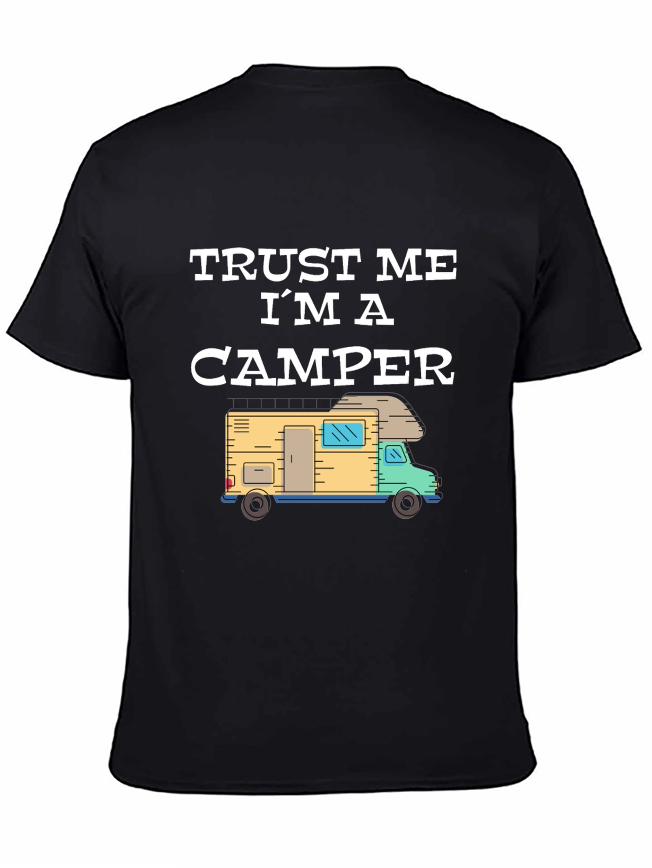 Black Trust Me I'm a Camper Graphic T-Shirt view 4