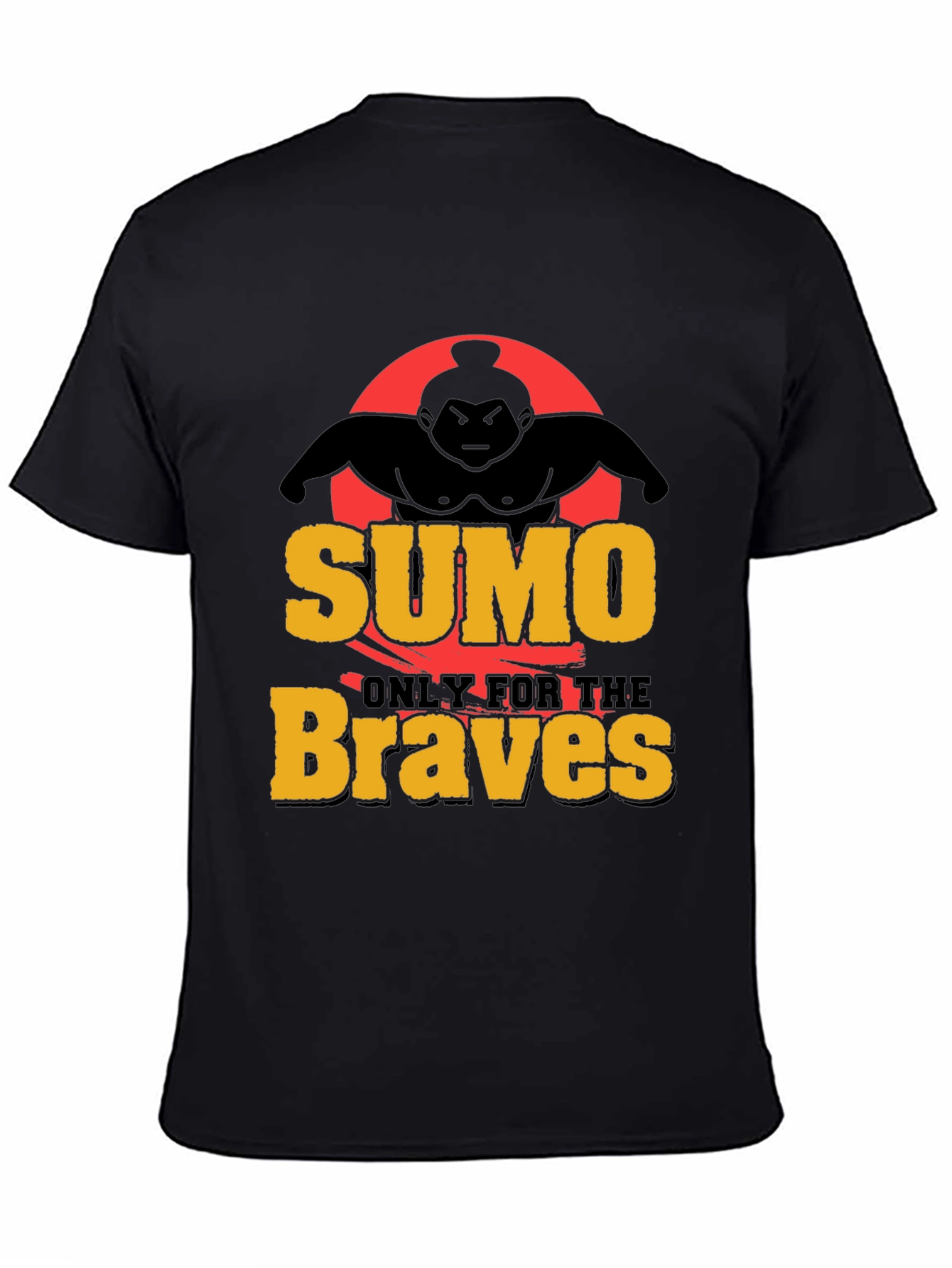 Black Sumo Braves Graphic Tee - Black view 4