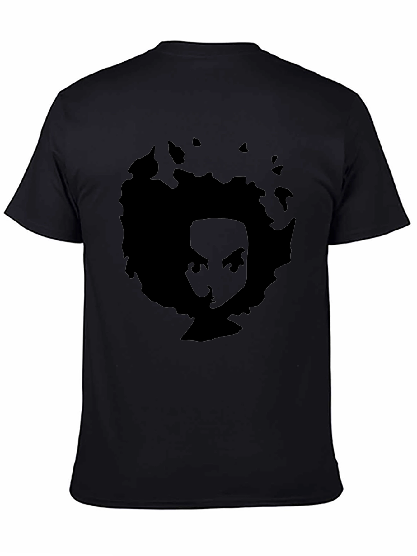 Black Afro Silhouette Graphic T-Shirt view 4