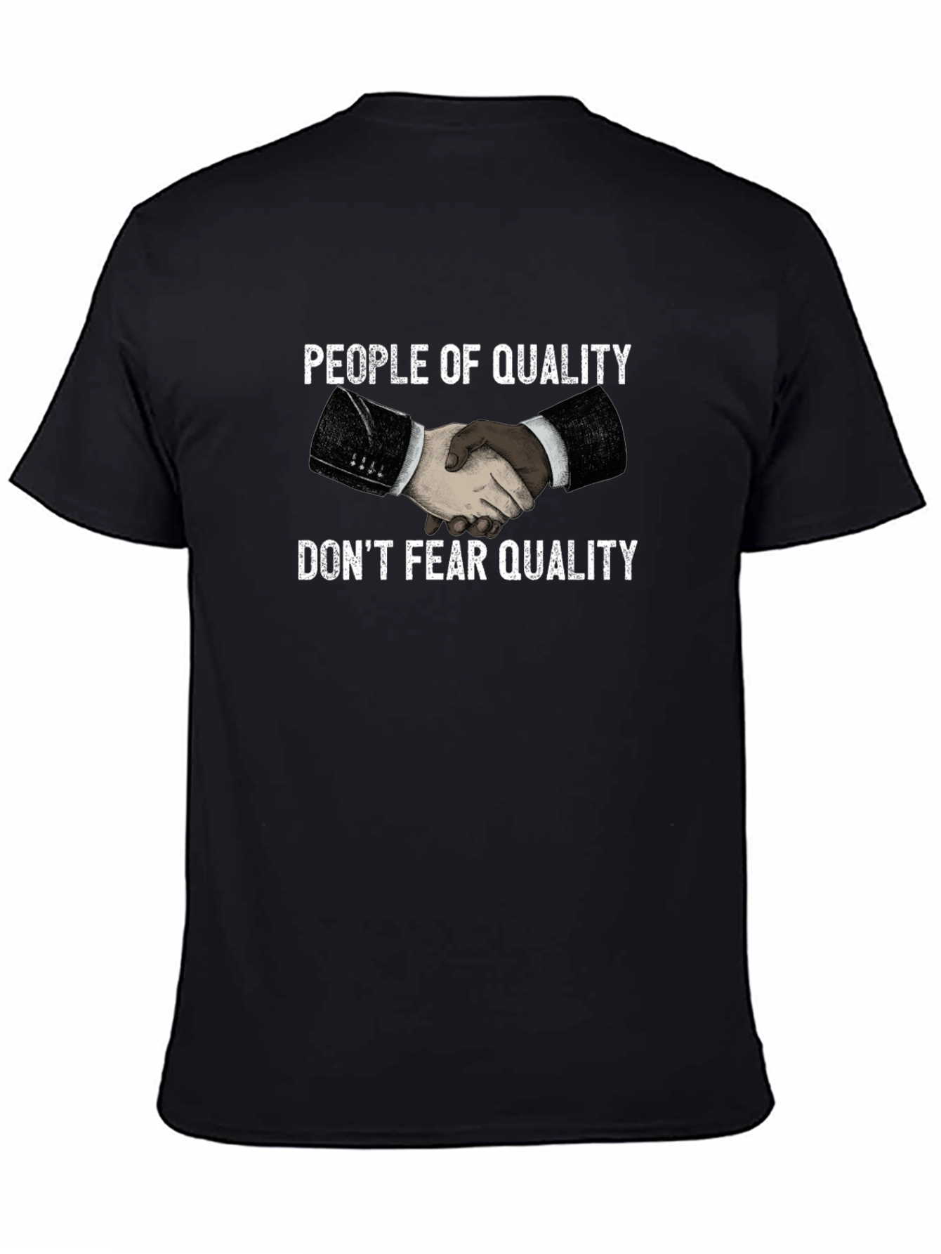 Black People of Quality Graphic Tee - Black view 4